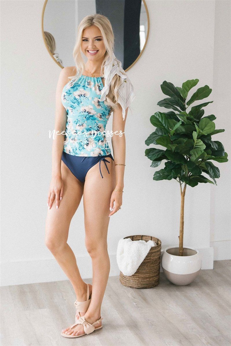 Beach Party Swim Top Modest Swim vendor-unknown