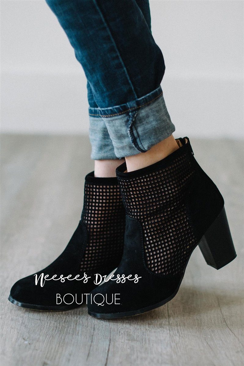 Perfect Black Booties CLEARANCE Cloud Walk Black 5.5