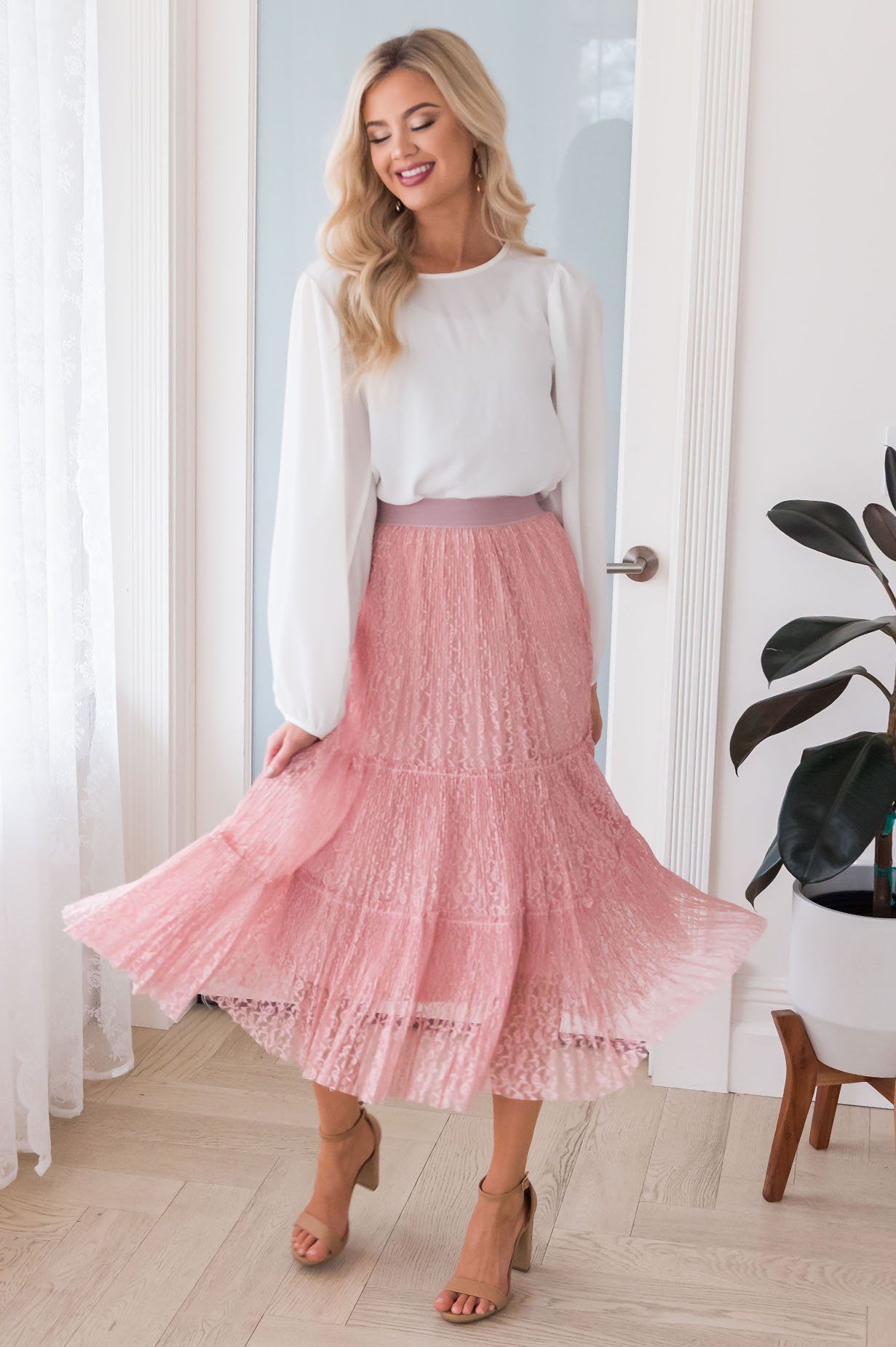 Faithful Hope Modest Lace Skirt Skirts vendor-unknown