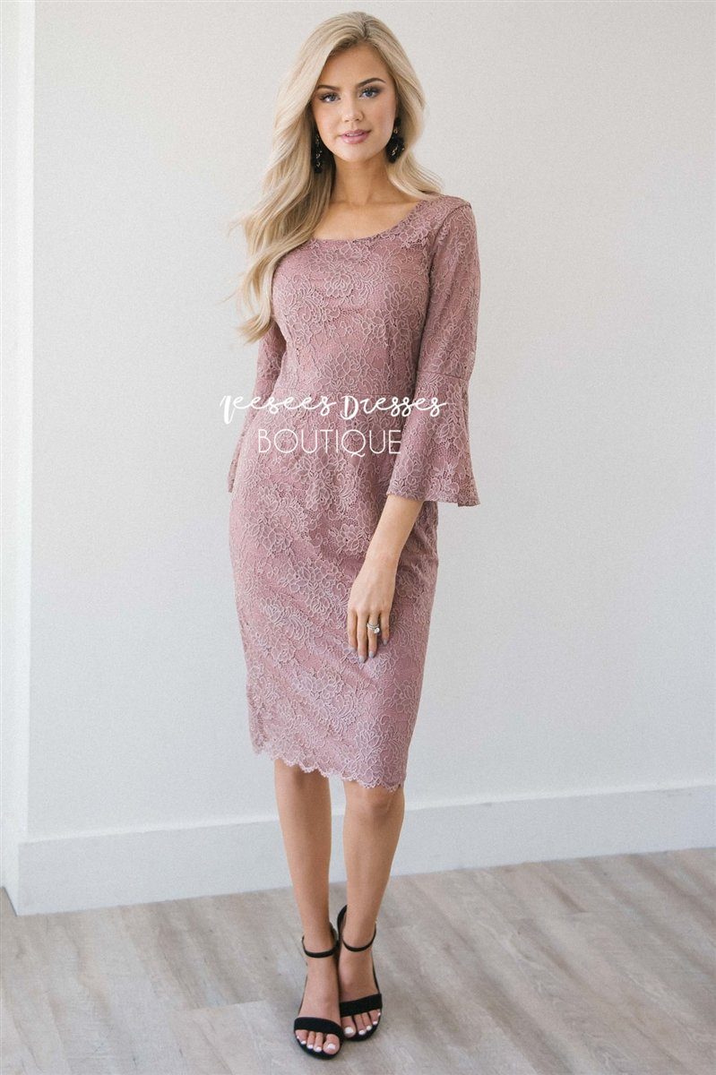 The April Modest Dresses vendor-unknown Dark Mauve XS