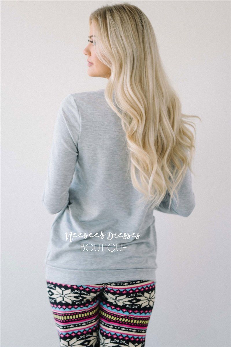 Gold Sequin Sparkly Reindeer Sweater Tops vendor-unknown