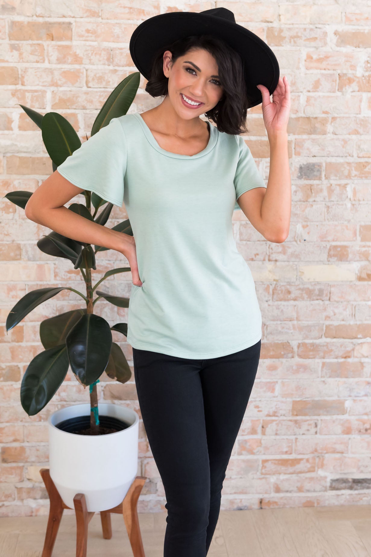 Flutter By Modest Top Tops vendor-unknown