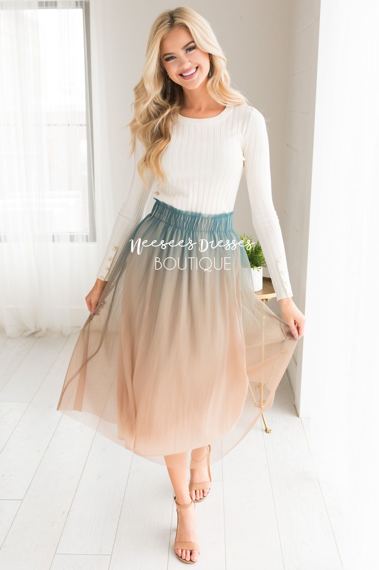 Follow Your Heart Ombre Tulle Skirt Skirts vendor-unknown
