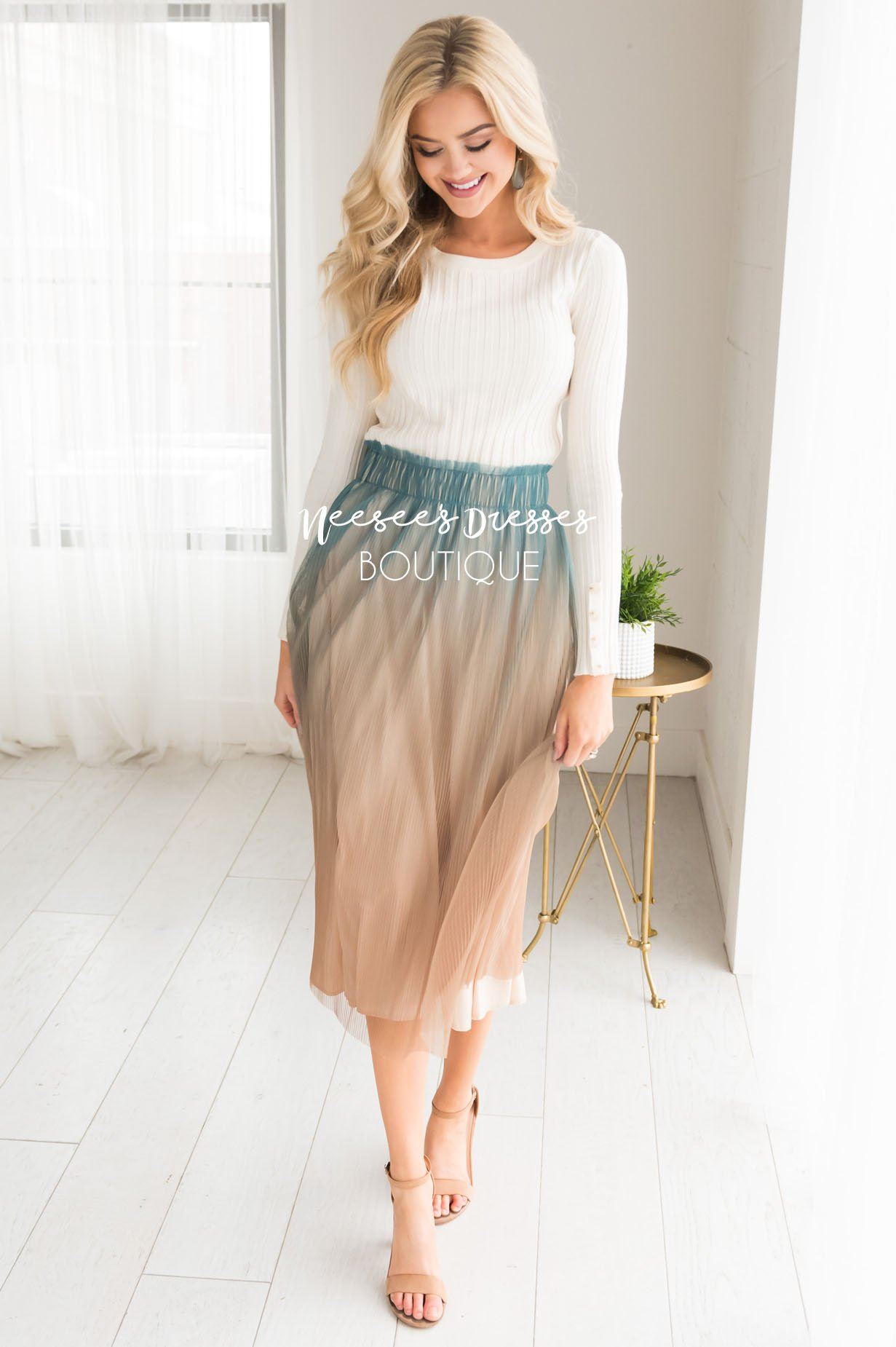 Follow Your Heart Ombre Tulle Skirt Skirts vendor-unknown