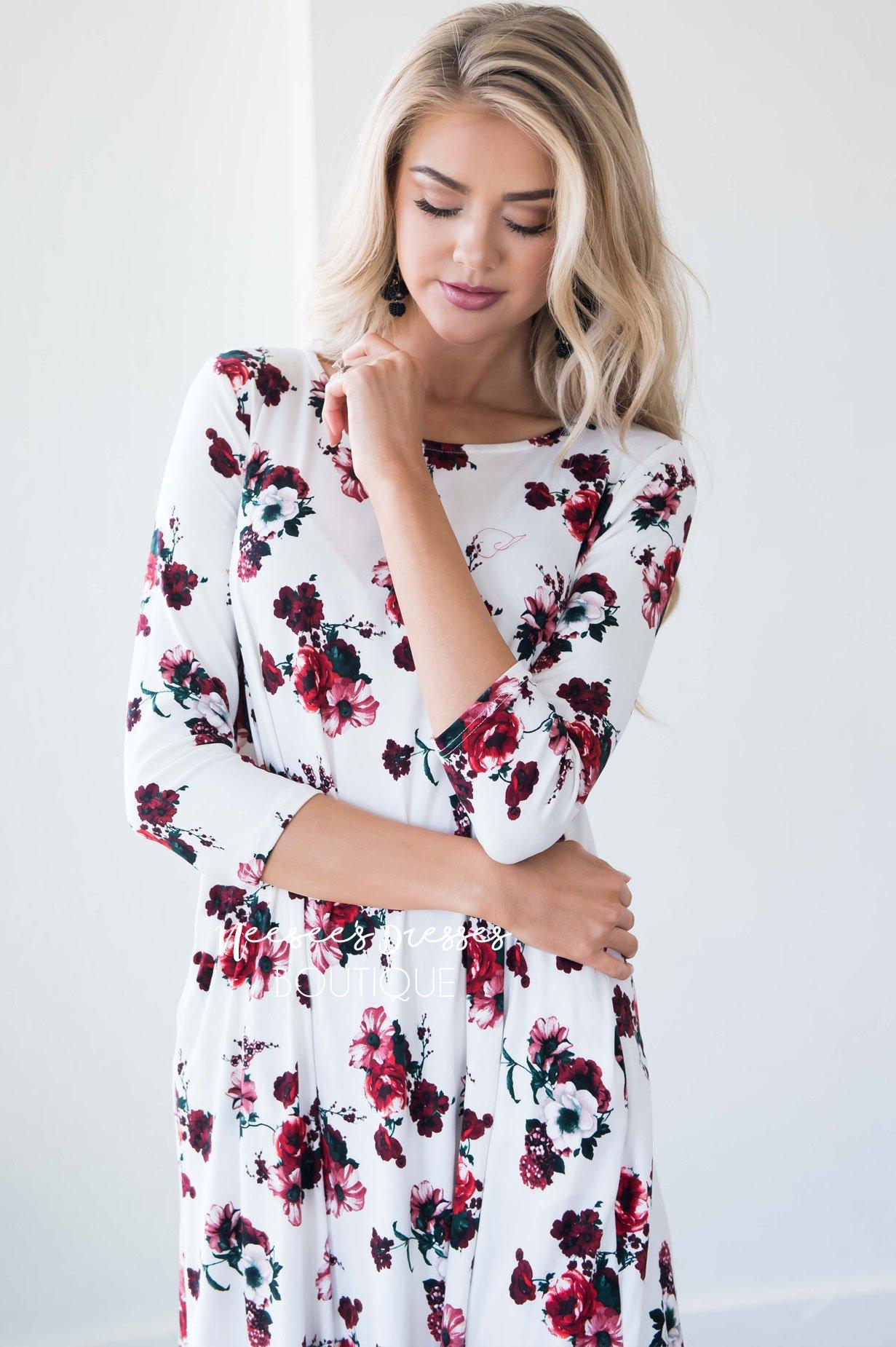 The Francesca Swing Dress Modest Dresses vendor-unknown