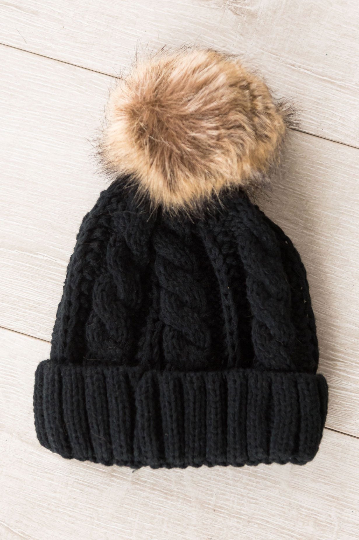 Knit Fur Pom Beanie Accessories & Shoes Leto Accessories