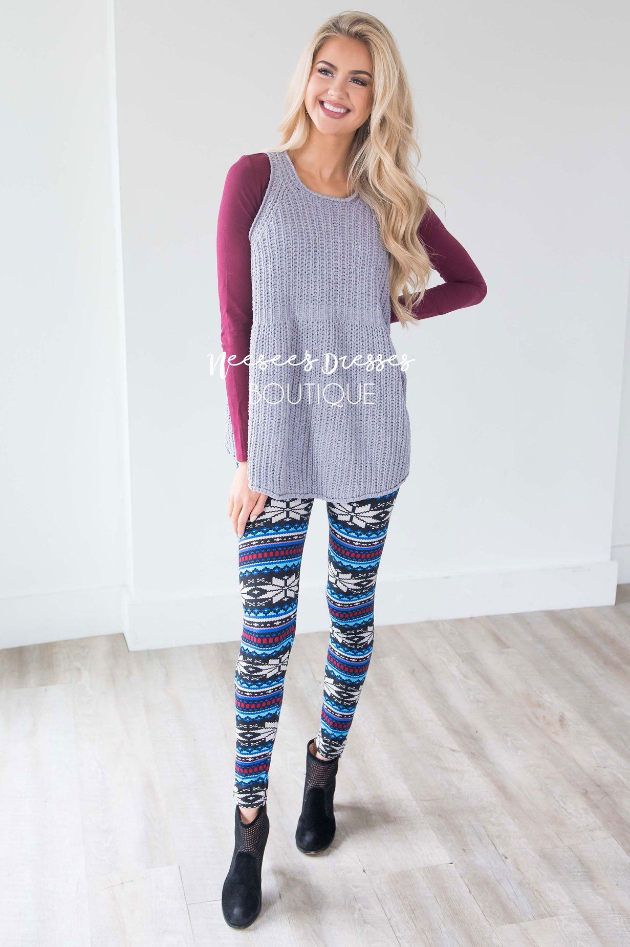 Meet Me By The Fire Knit Tunic Tops vendor-unknown
