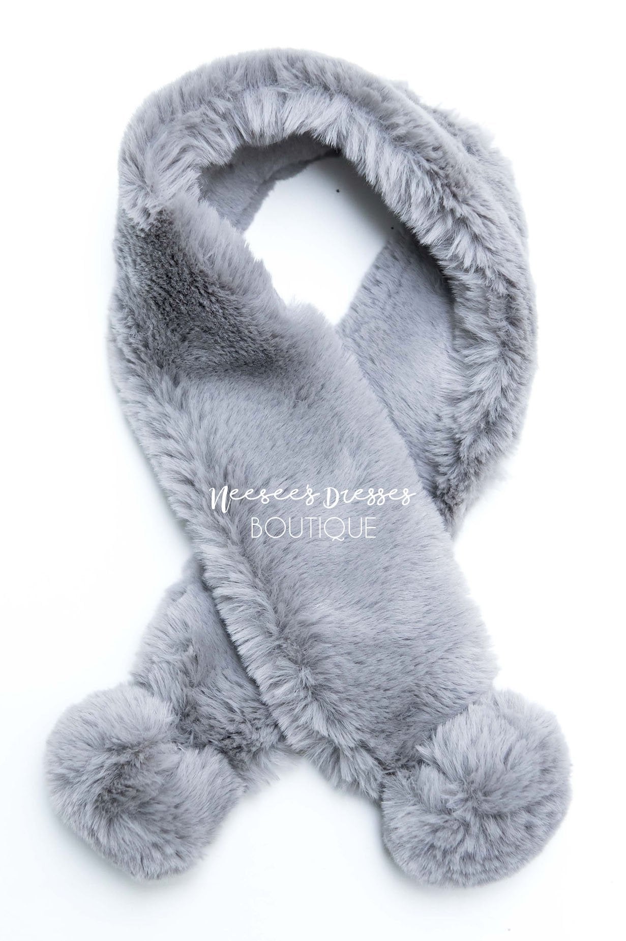 Upon The North Fur Pom Scarf Accessories & Shoes Leto Accessories