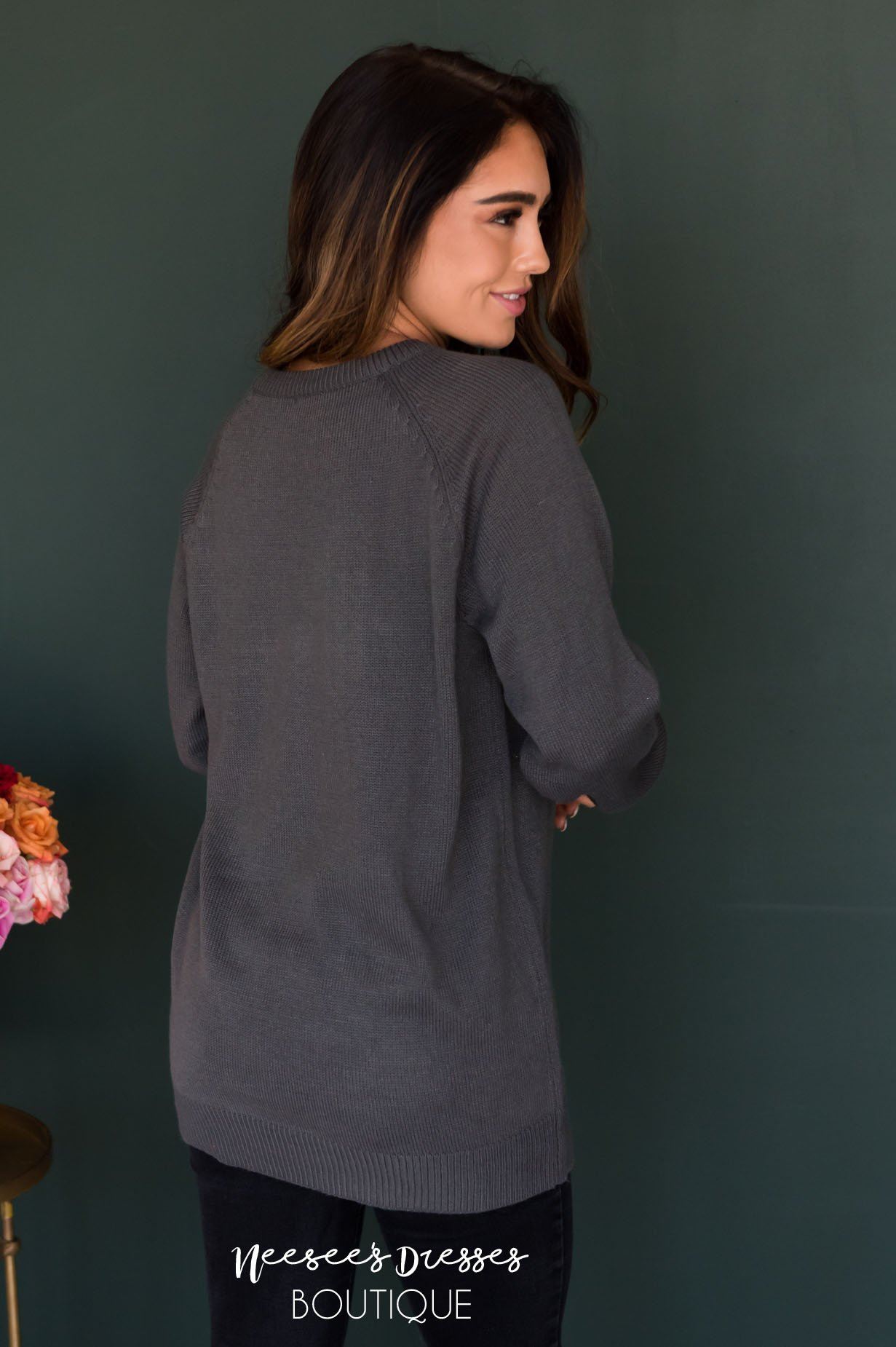 Heart Strings Sweater Modest Dresses vendor-unknown