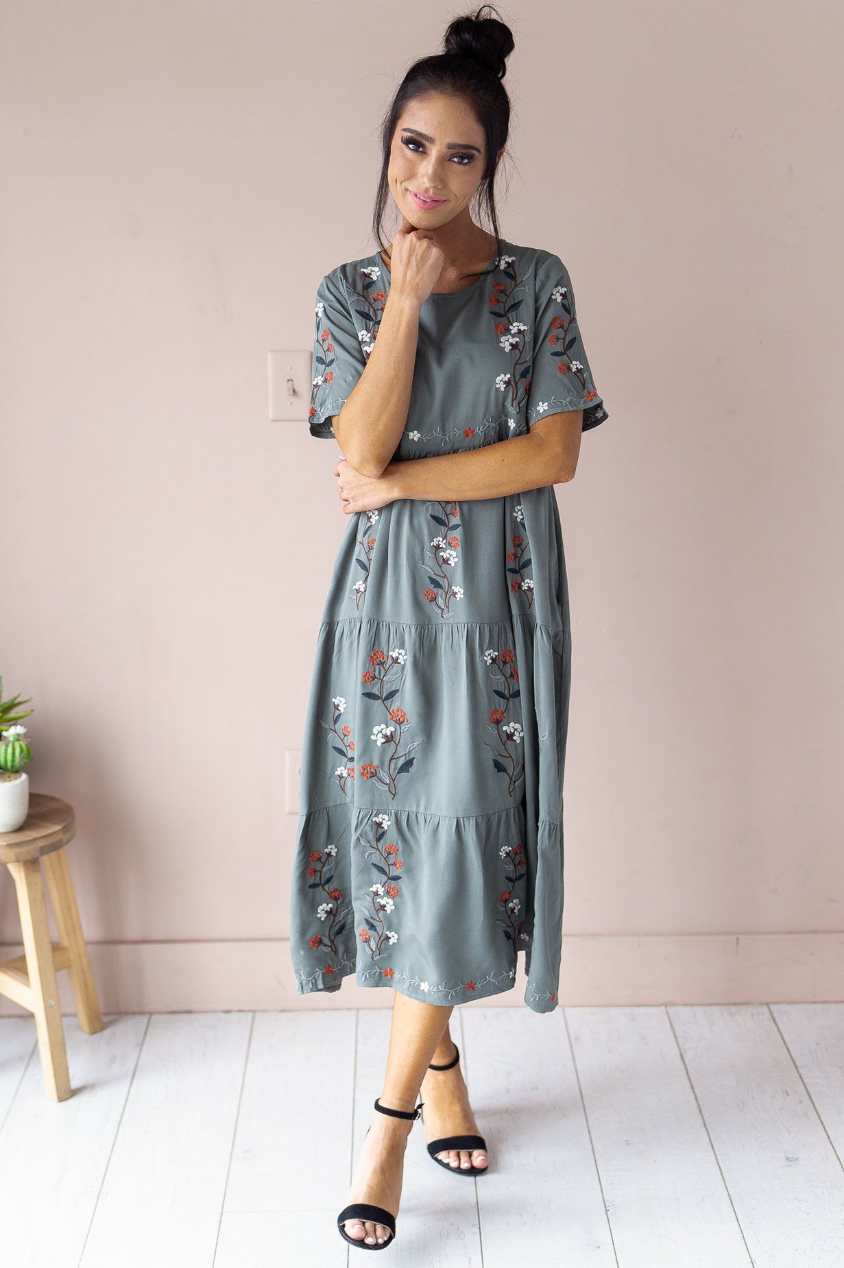The Allegra Modest Dresses vendor-unknown