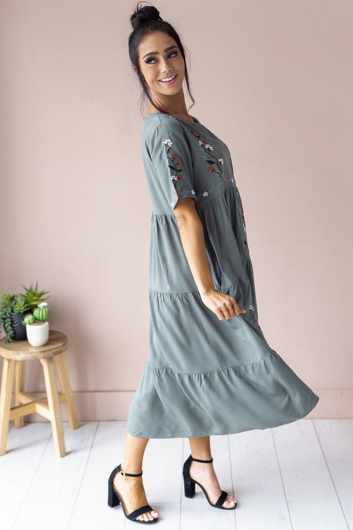 The Allegra Modest Dresses vendor-unknown