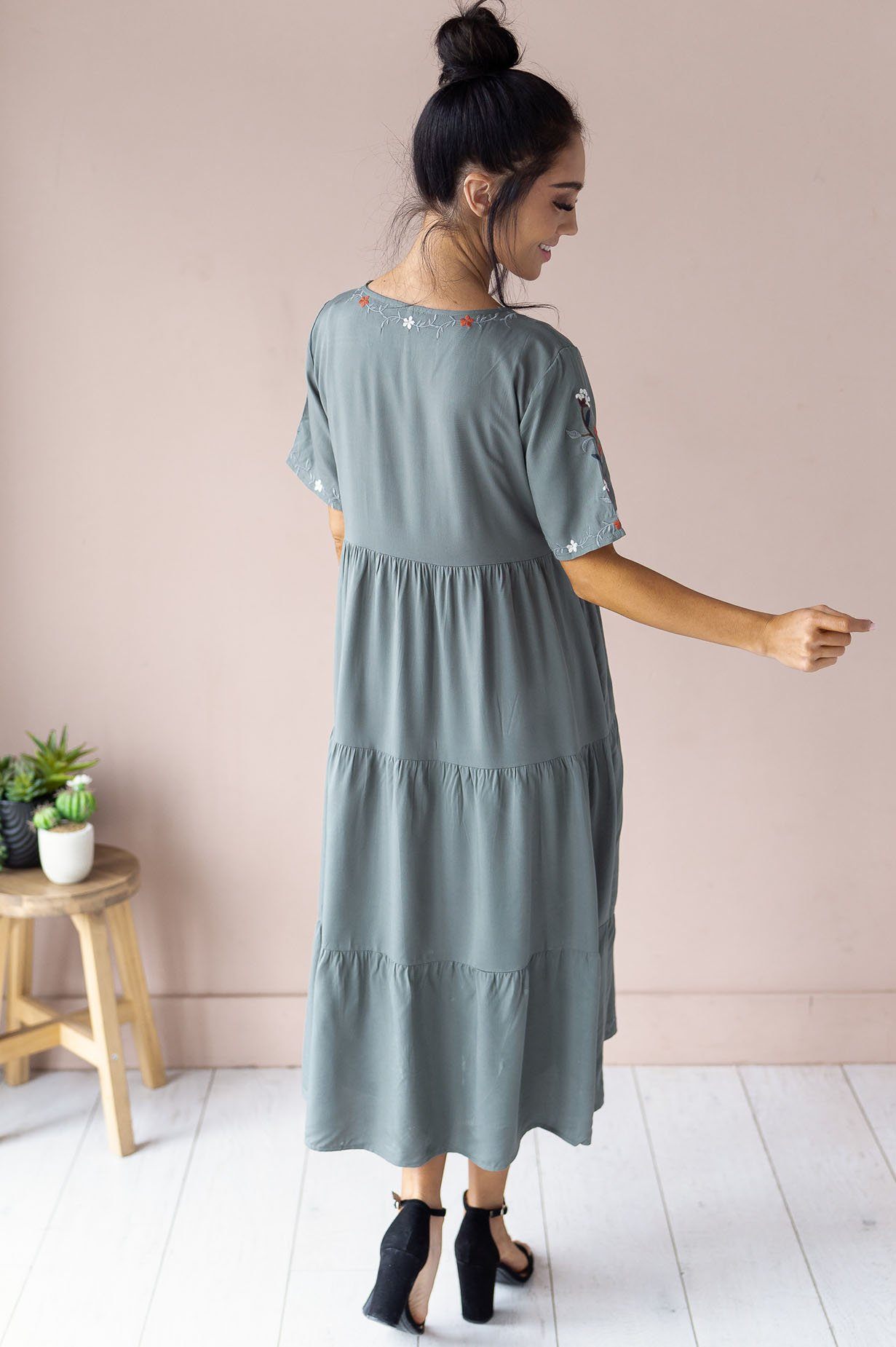 The Allegra Modest Dresses vendor-unknown
