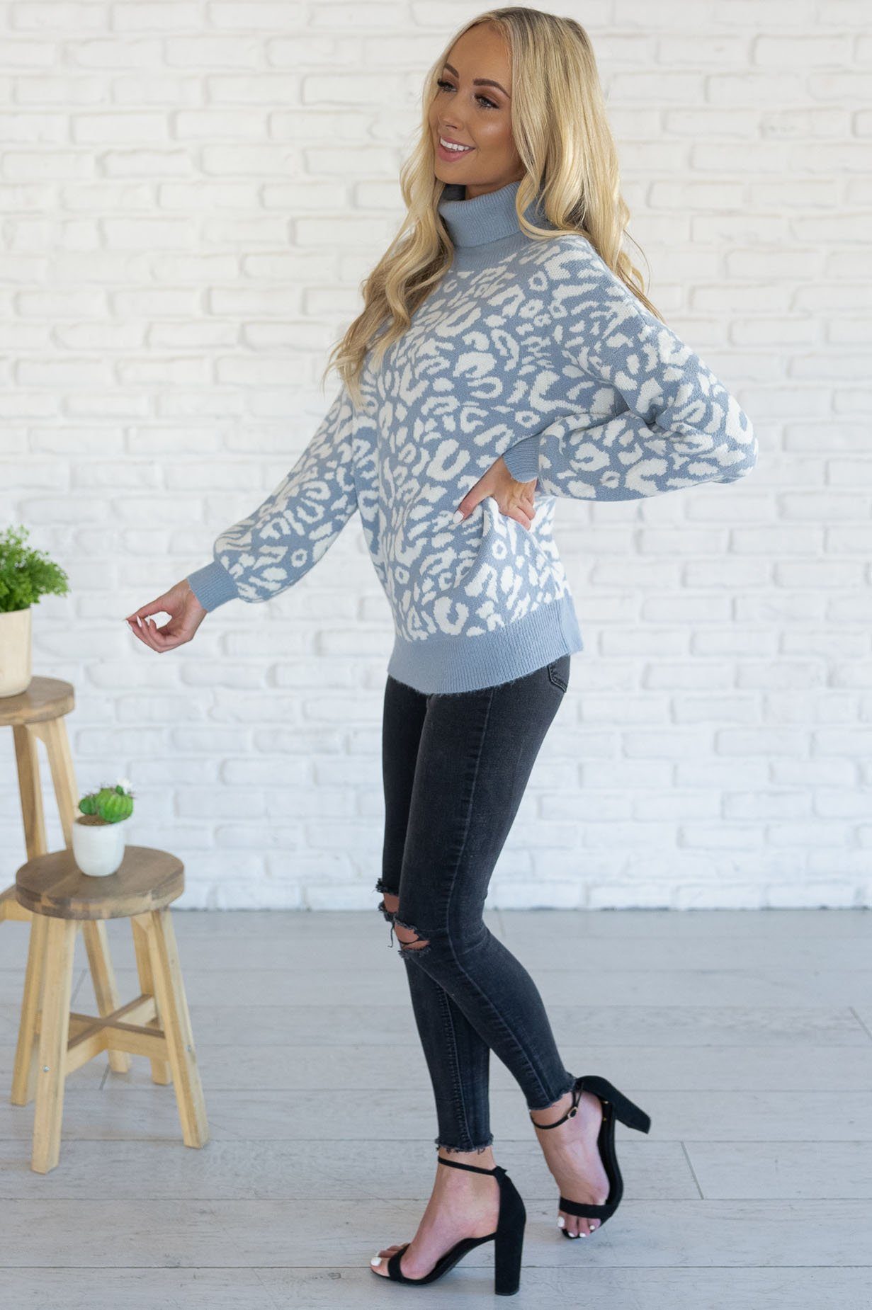 Can't Get Enough Modest Sweater Tops vendor-unknown