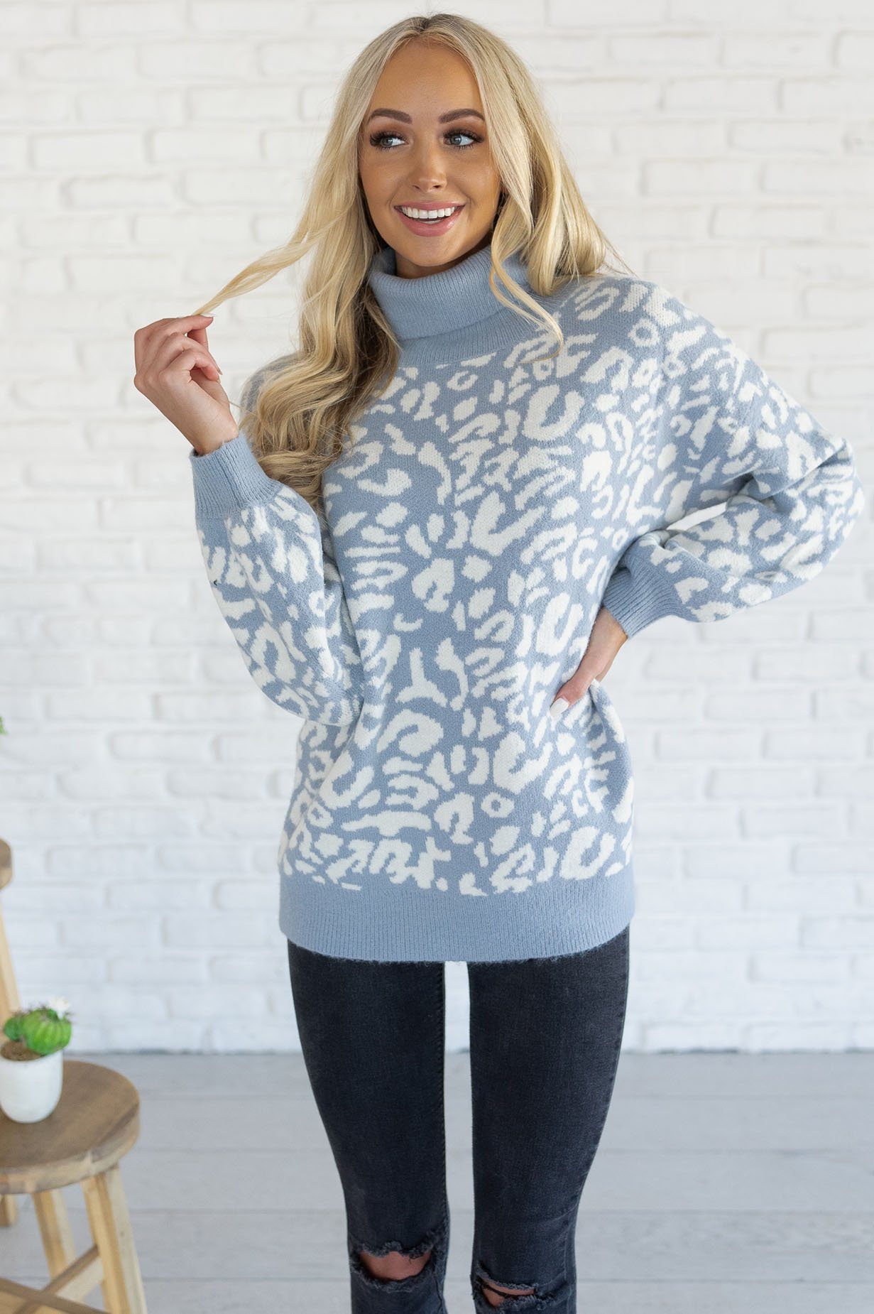 Can't Get Enough Modest Sweater Tops vendor-unknown