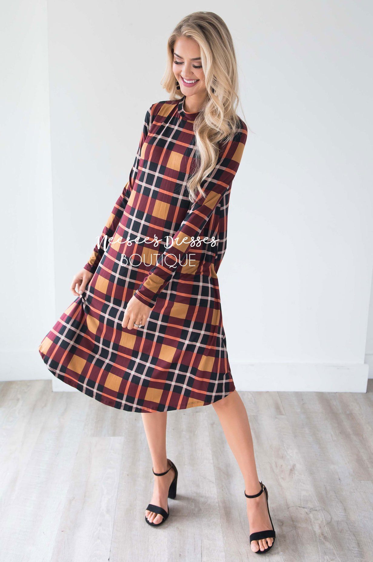 The Halsey Swing Dress Modest Dresses vendor-unknown