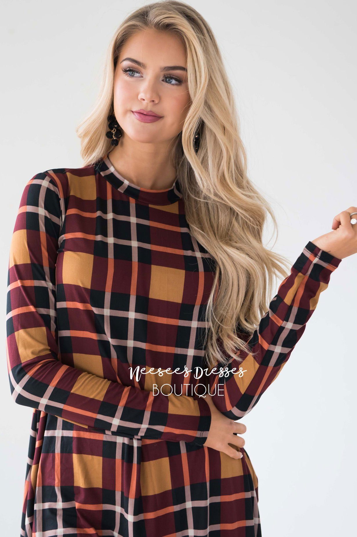 The Halsey Swing Dress Modest Dresses vendor-unknown