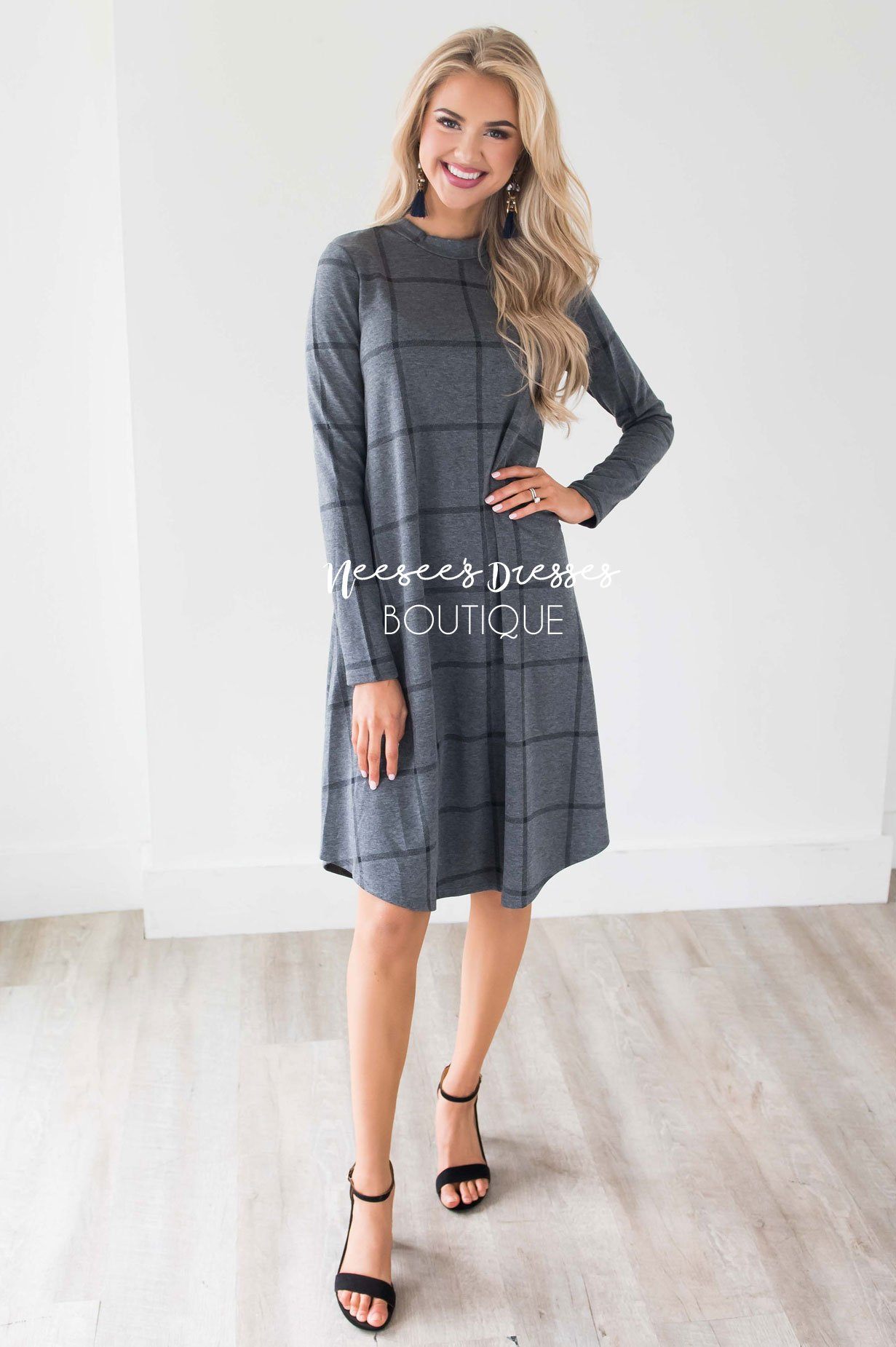The Halsey Swing Dress Modest Dresses vendor-unknown