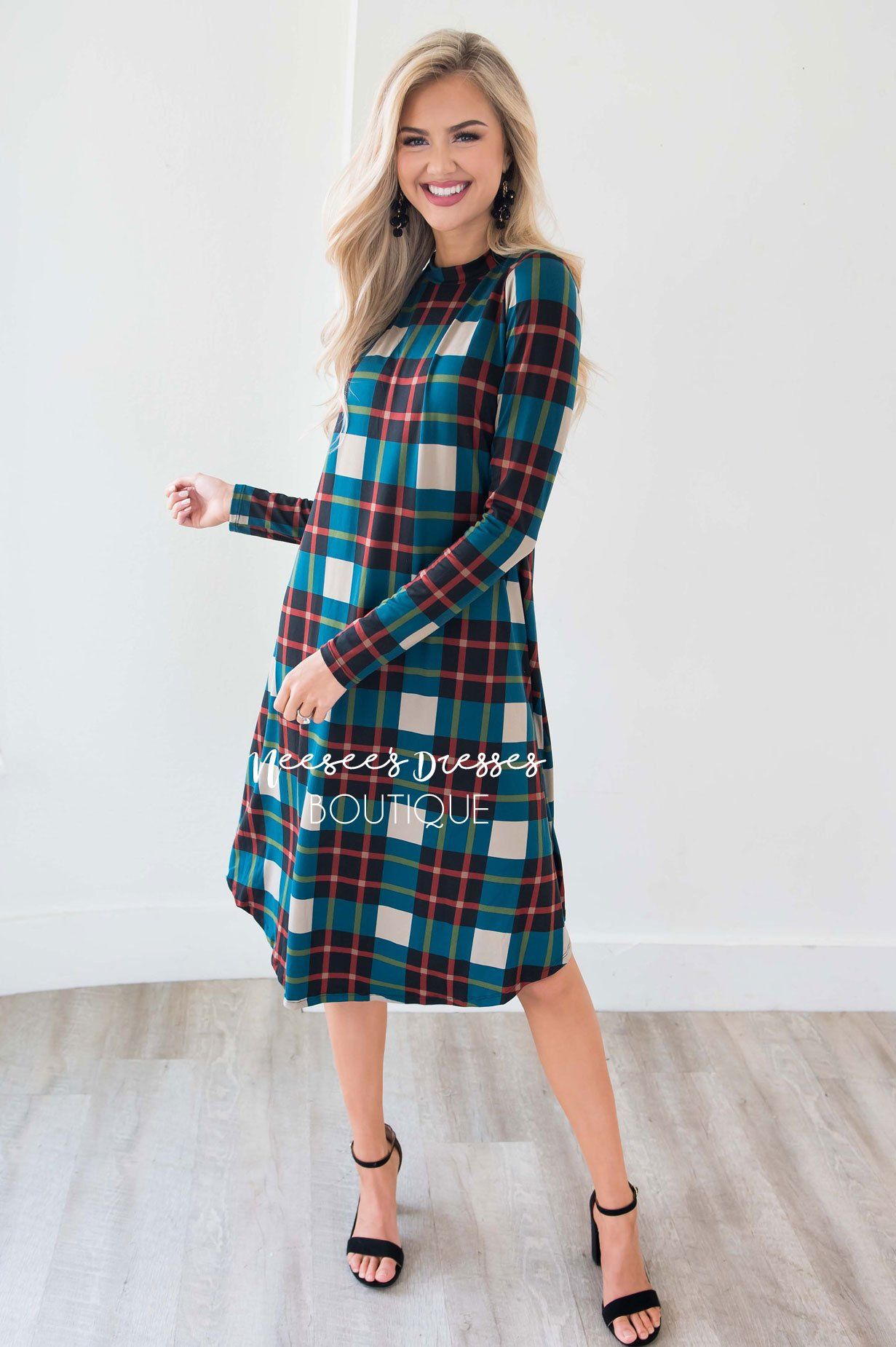 The Halsey Swing Dress Modest Dresses vendor-unknown