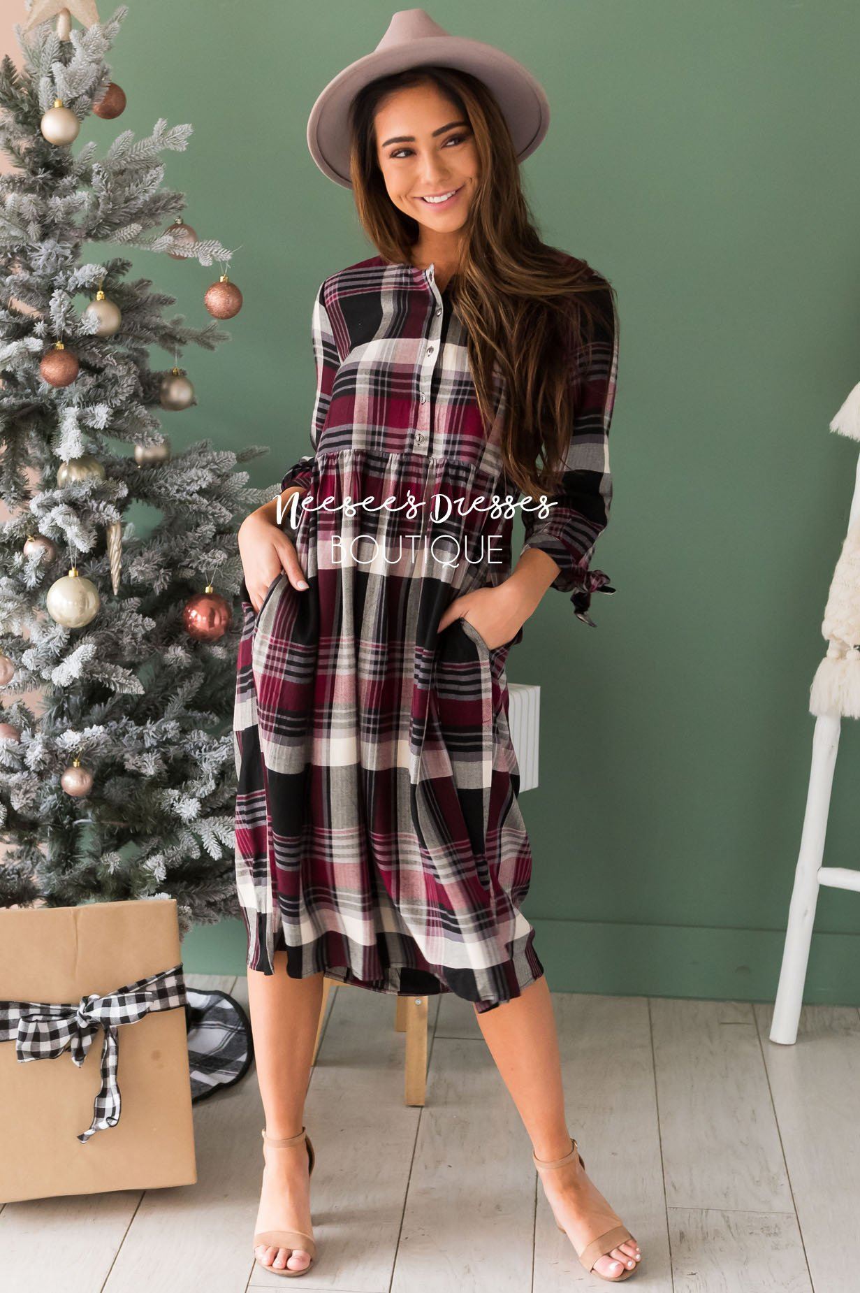 The Haylie Modest Dresses vendor-unknown