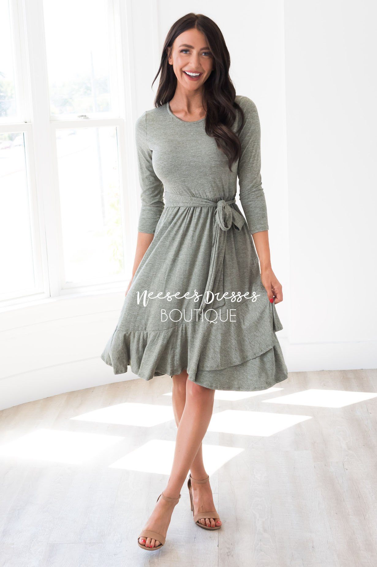 The Porscha Modest Dresses vendor-unknown