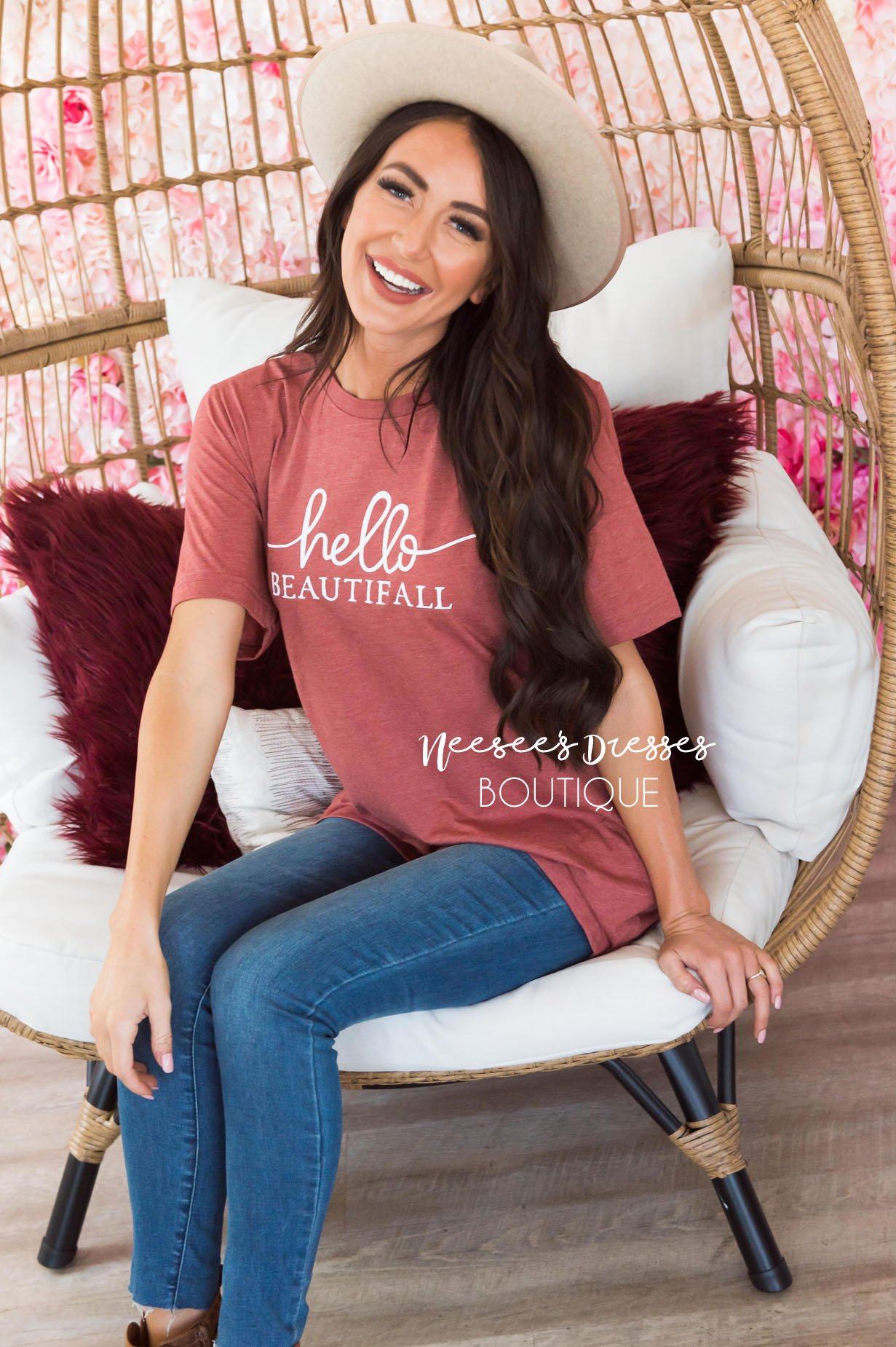 Hello Beautifall Modest Tee Modest Dresses vendor-unknown