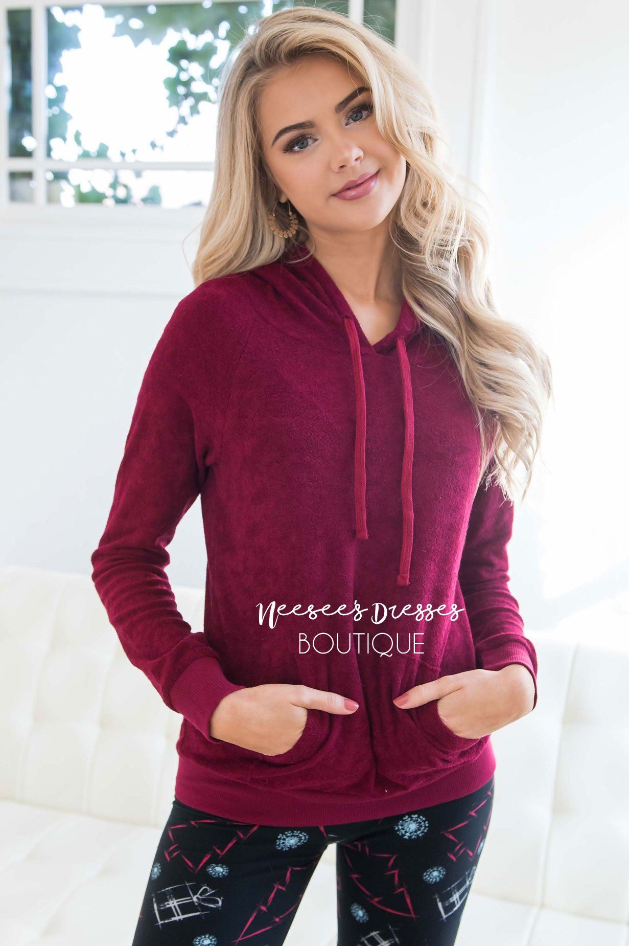 Soft Fuzzy Lightweight Hoodie Tops vendor-unknown