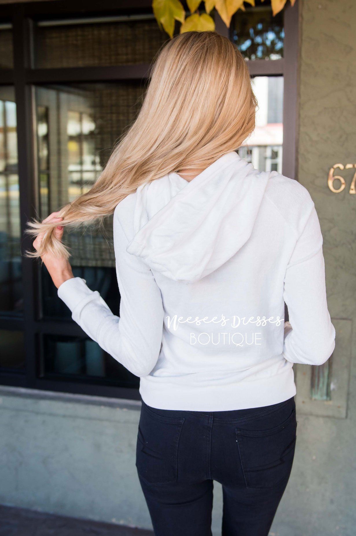 Soft Fuzzy Lightweight Hoodie Tops vendor-unknown