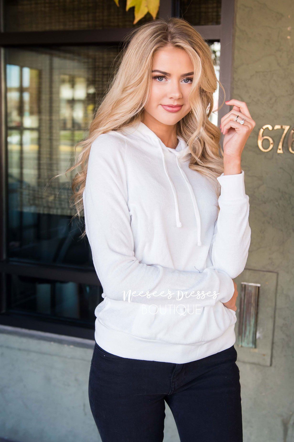 Soft Fuzzy Lightweight Hoodie Tops vendor-unknown