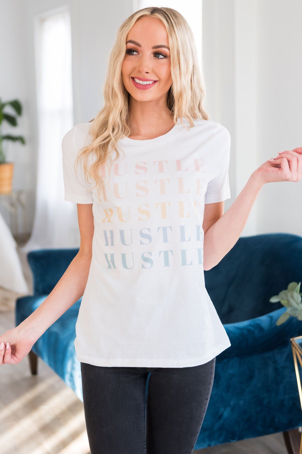 The Hustle Modest Tee Modest Dresses vendor-unknown