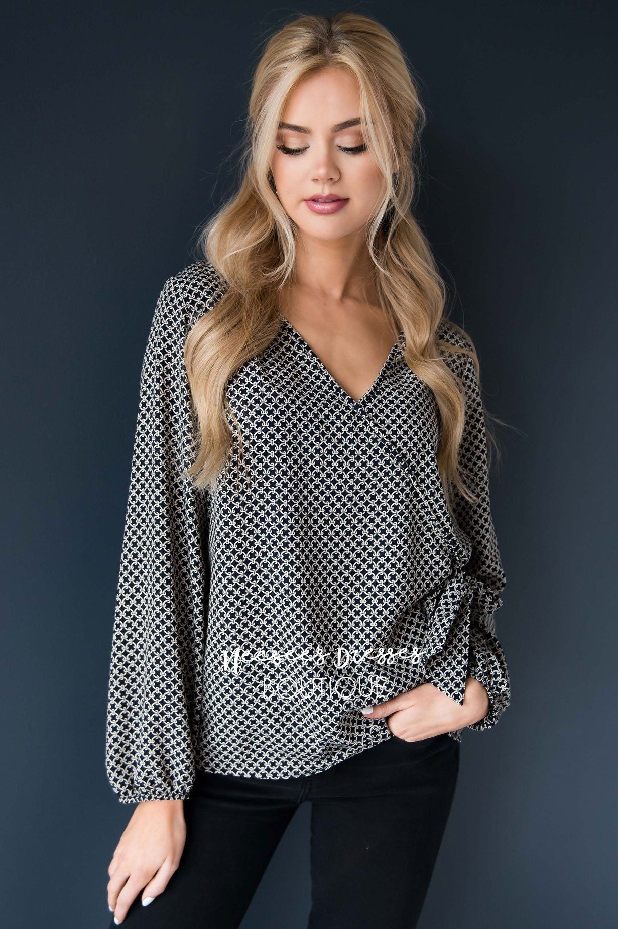 Infinity Blouse Tops vendor-unknown