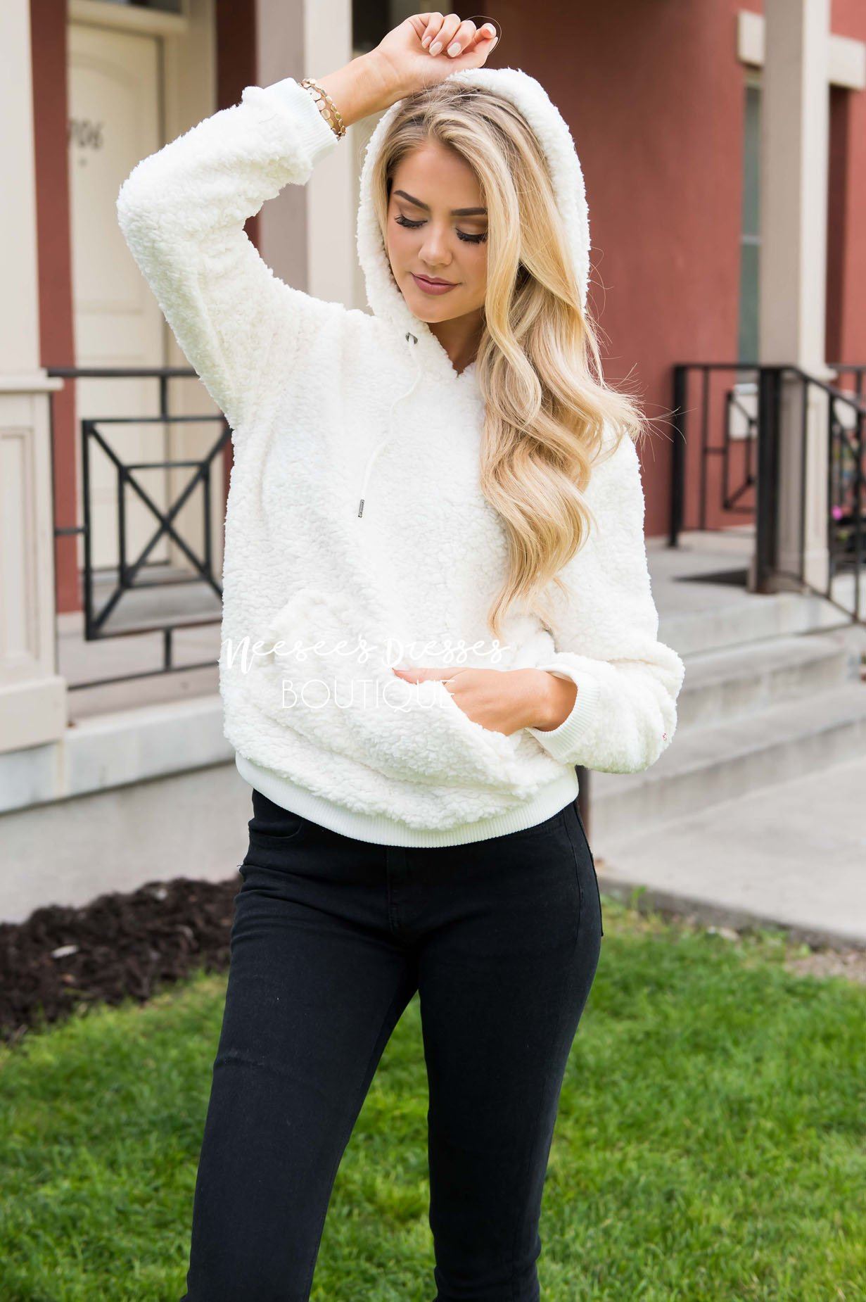 Cozy Fleece Hoodie Sweater Tops vendor-unknown