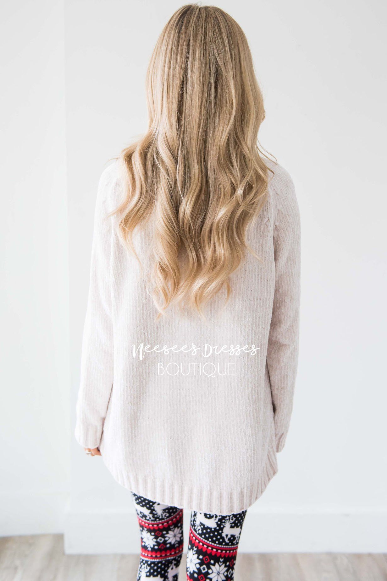 Afraid To Fall Chenille Knit Sweater Tops vendor-unknown