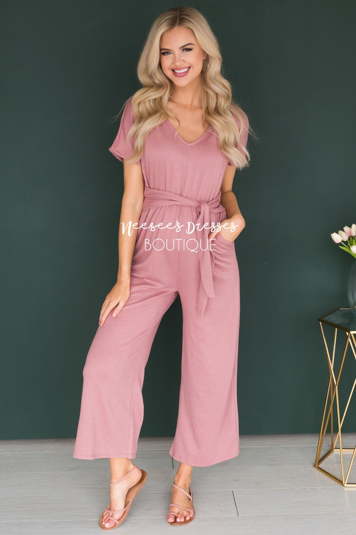 The Quinnlynn Jumpsuit Modest Dresses vendor-unknown