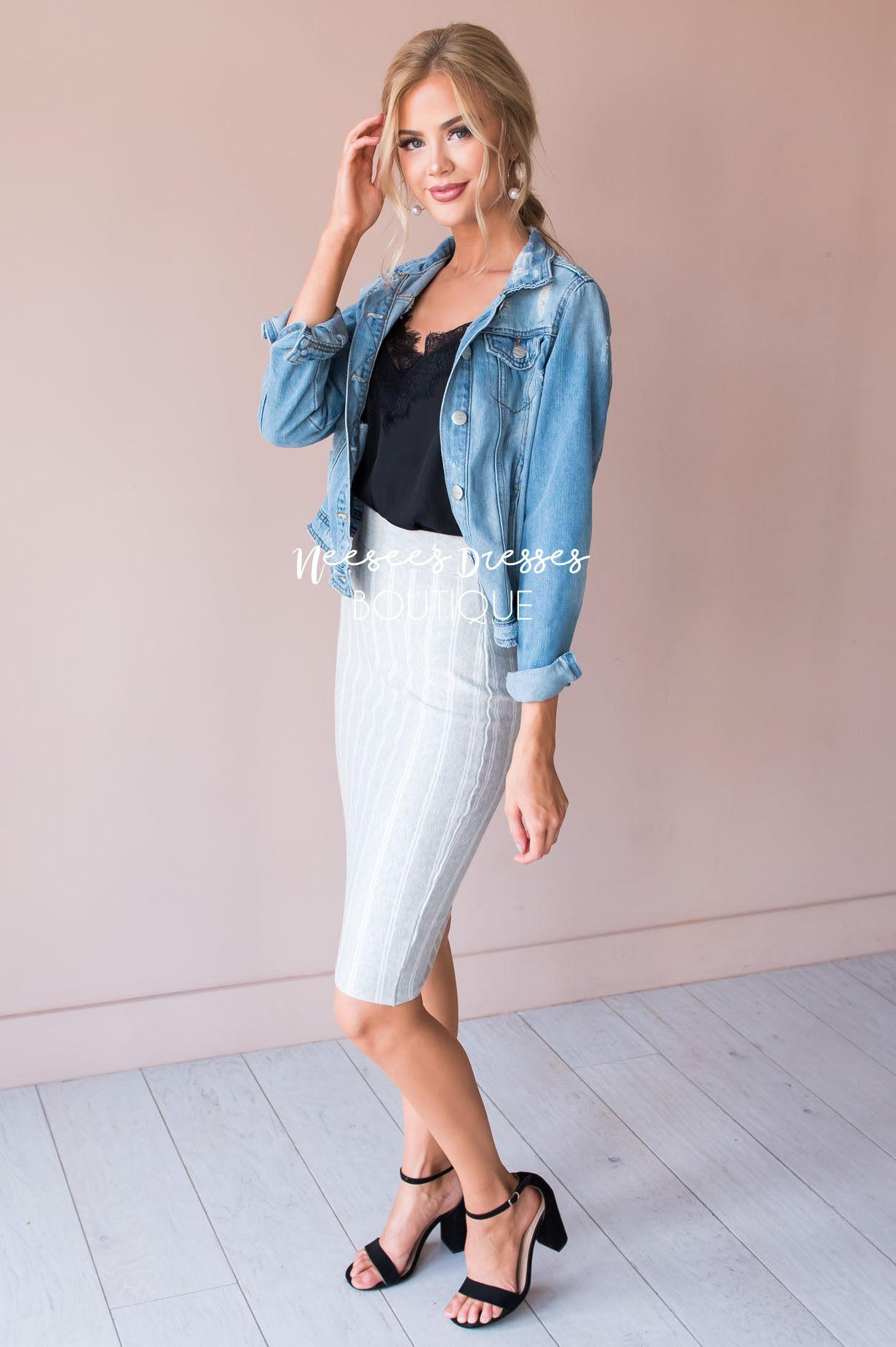 Keep it Cool Sweater Pencil Skirt Skirts vendor-unknown