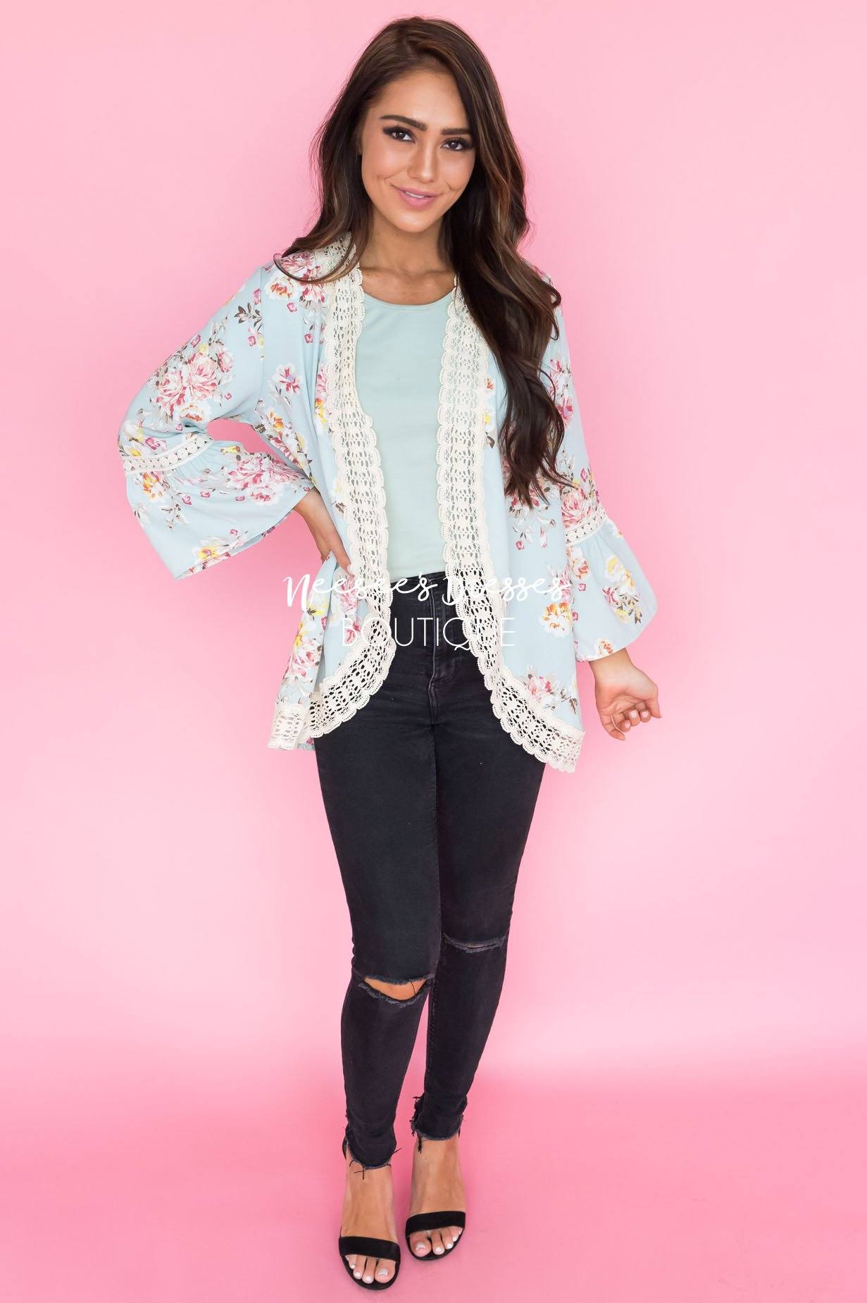 Elegance Abounds Modest Kimono Tops vendor-unknown