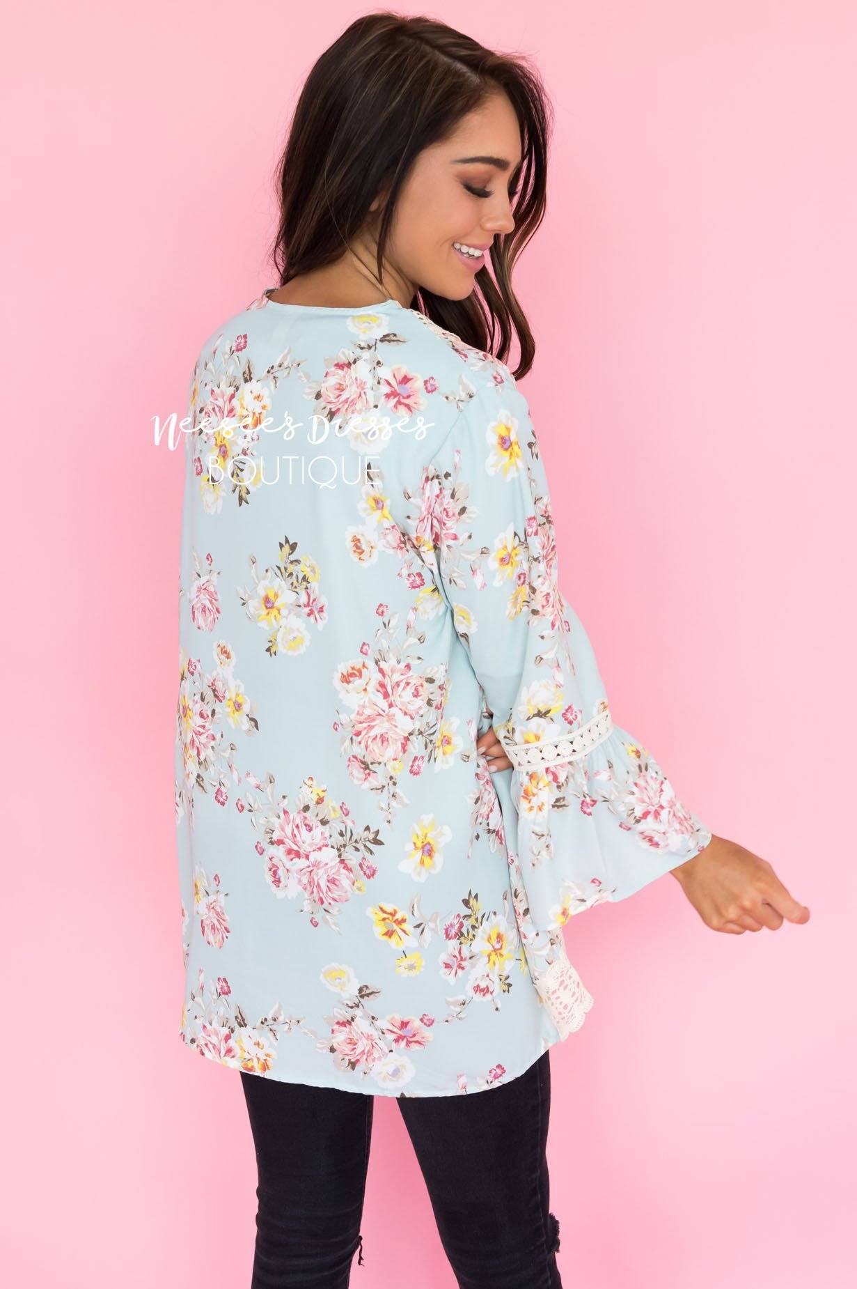 Elegance Abounds Modest Kimono Tops vendor-unknown