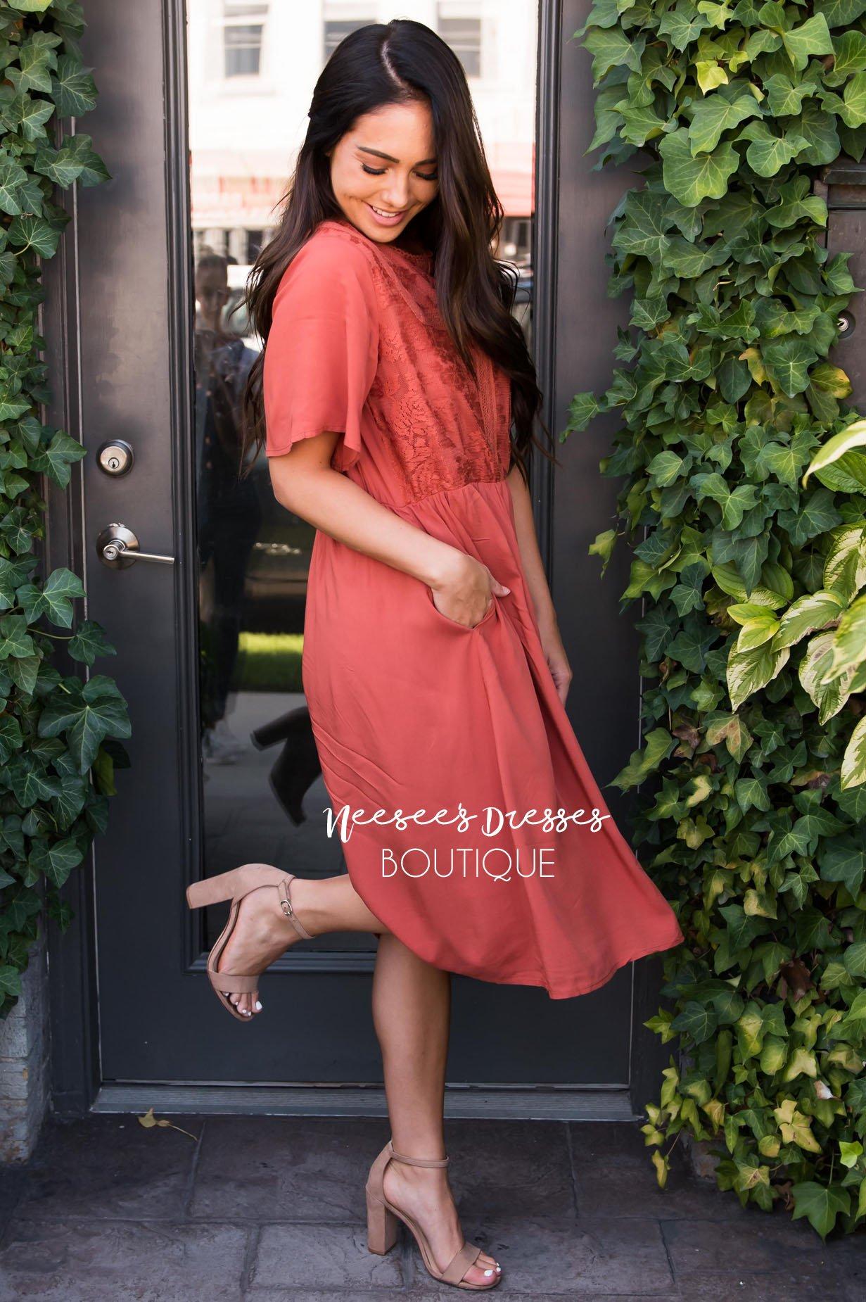 The Lacy Modest Dresses vendor-unknown