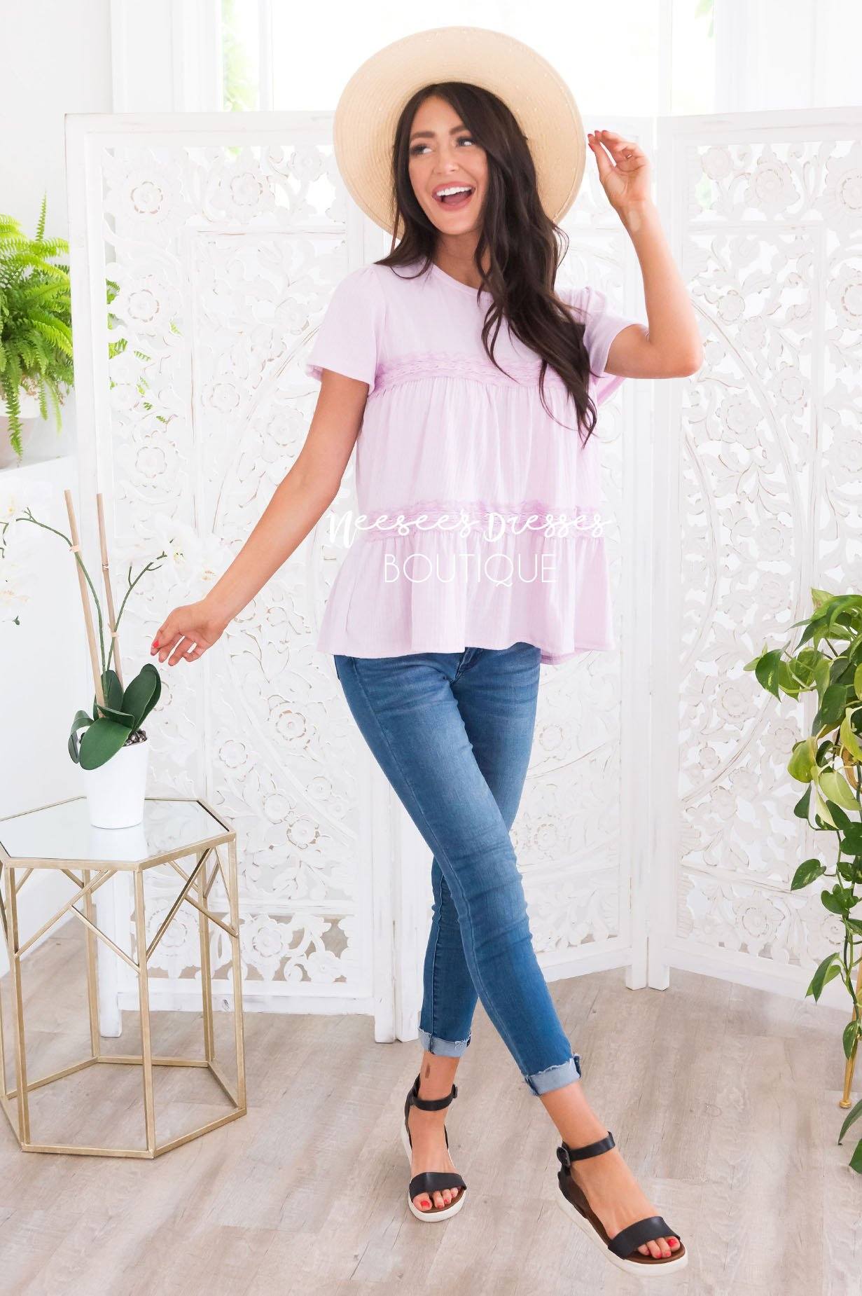 Good Catch Modest Blouse Tops vendor-unknown