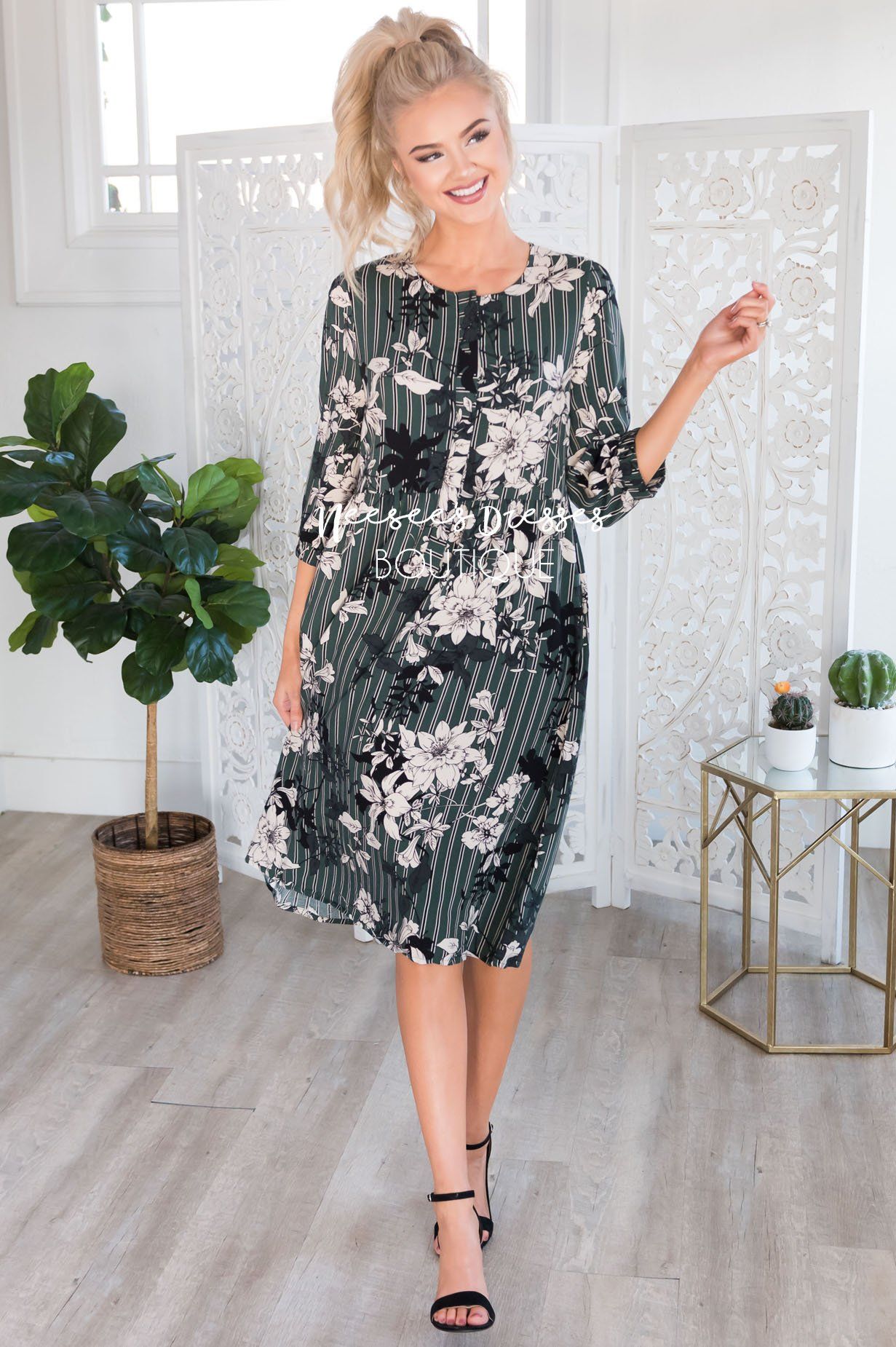 The Leanne Modest Dresses vendor-unknown