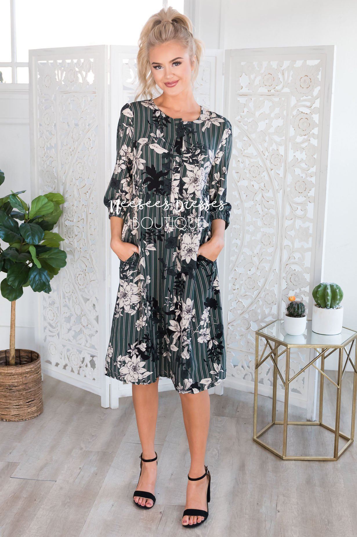 The Leanne Modest Dresses vendor-unknown