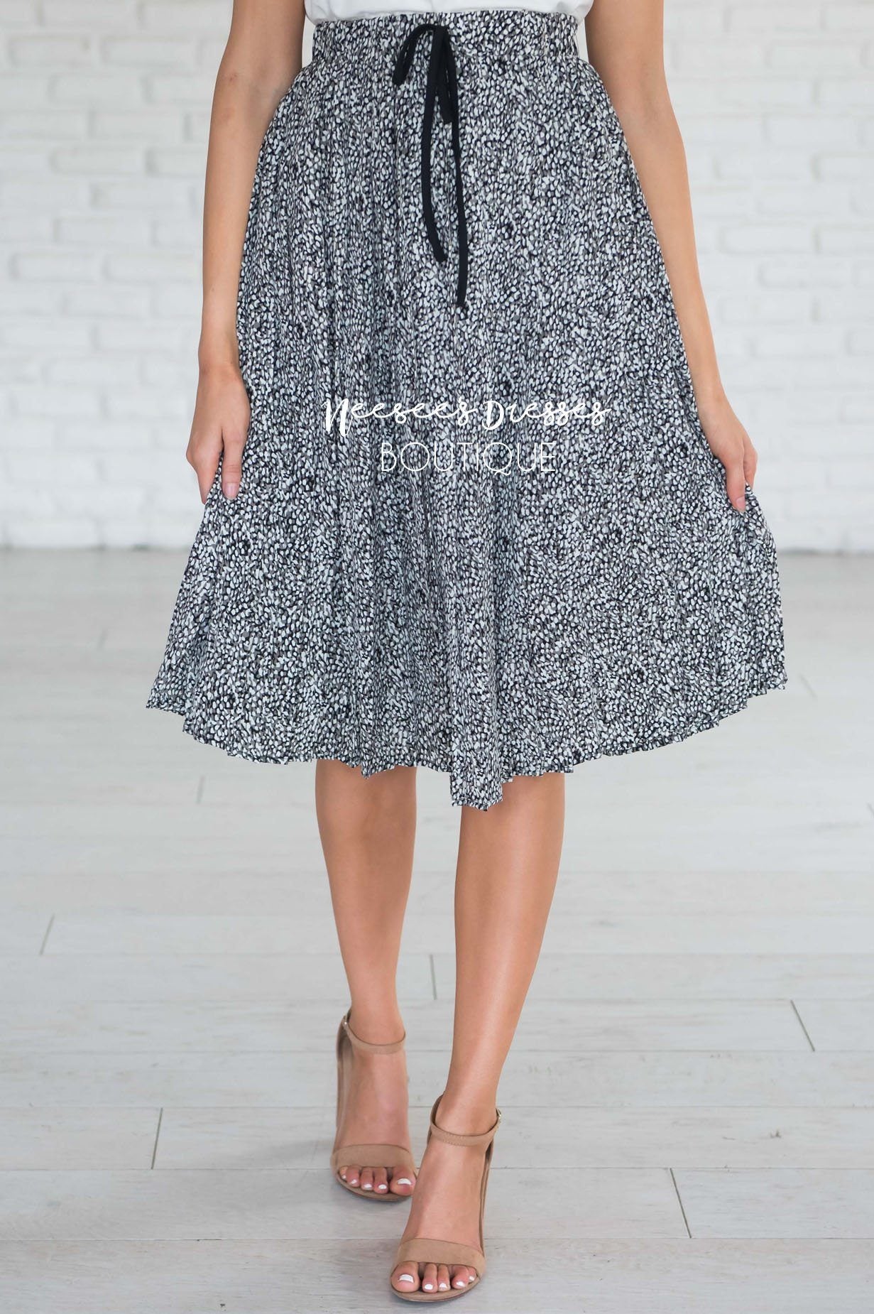 Ahead Of The Game Animal Print Skirt Modest Dresses vendor-unknown