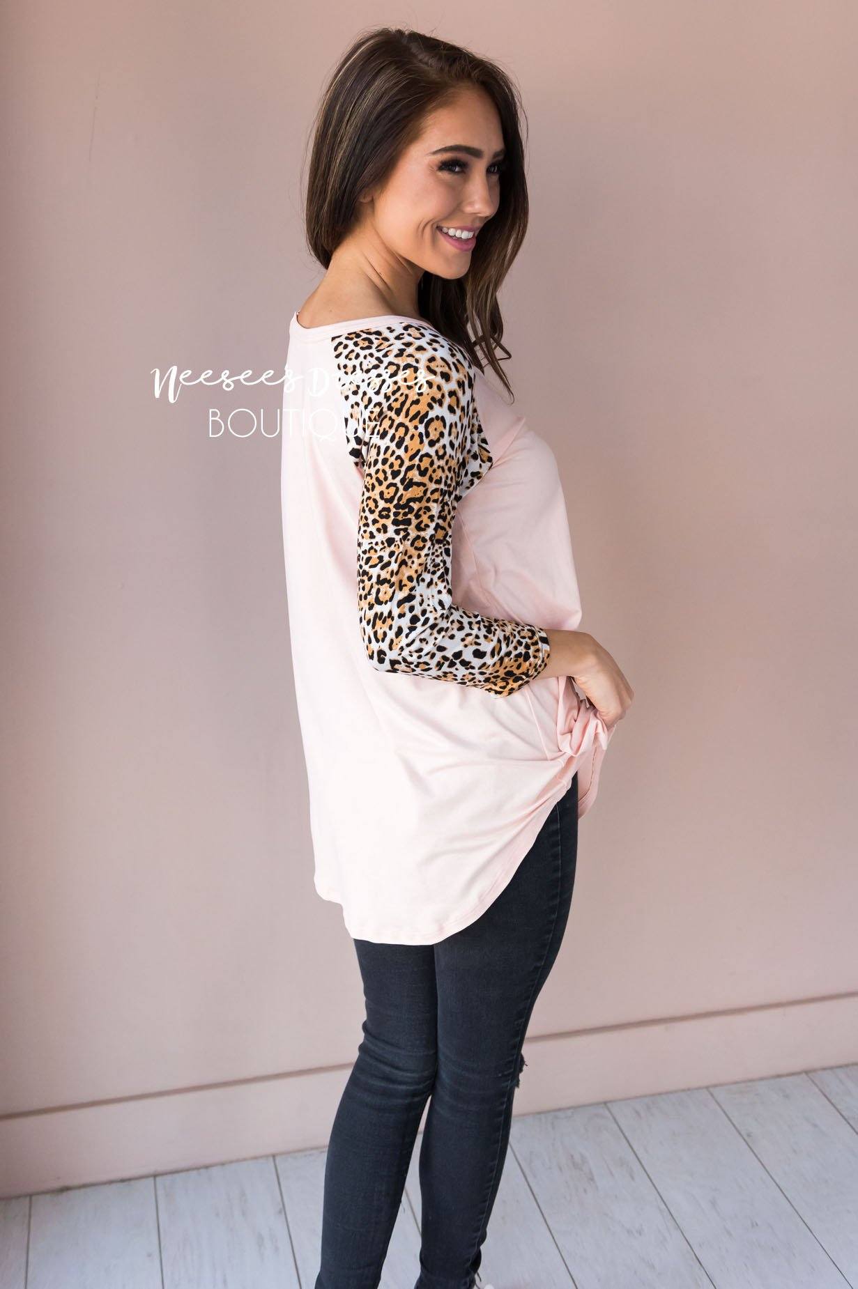 Crazy For You Modest Baseball Tee Modest Dresses vendor-unknown