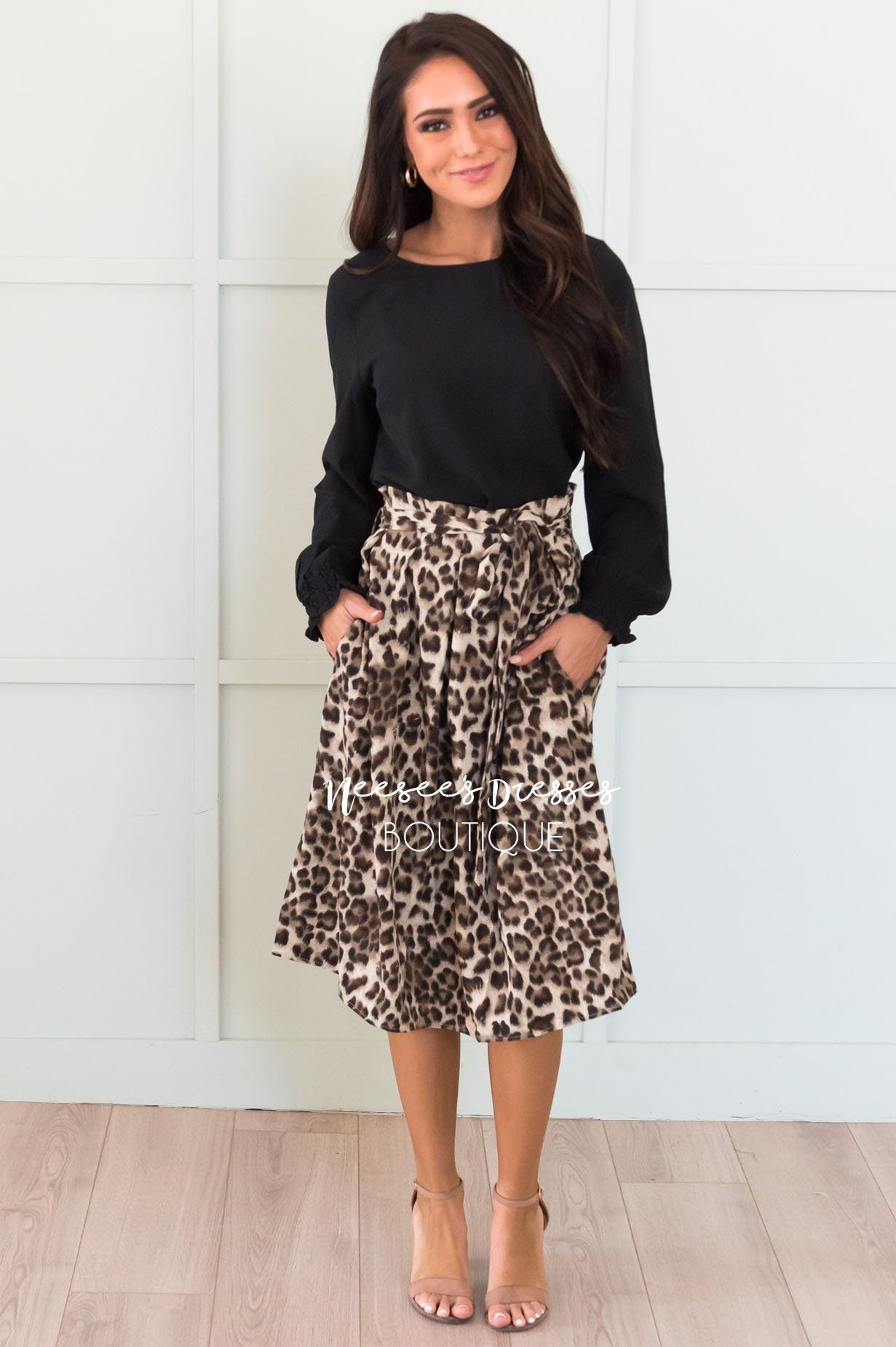 Look This Way Modest Tie Skirt Modest Dresses vendor-unknown
