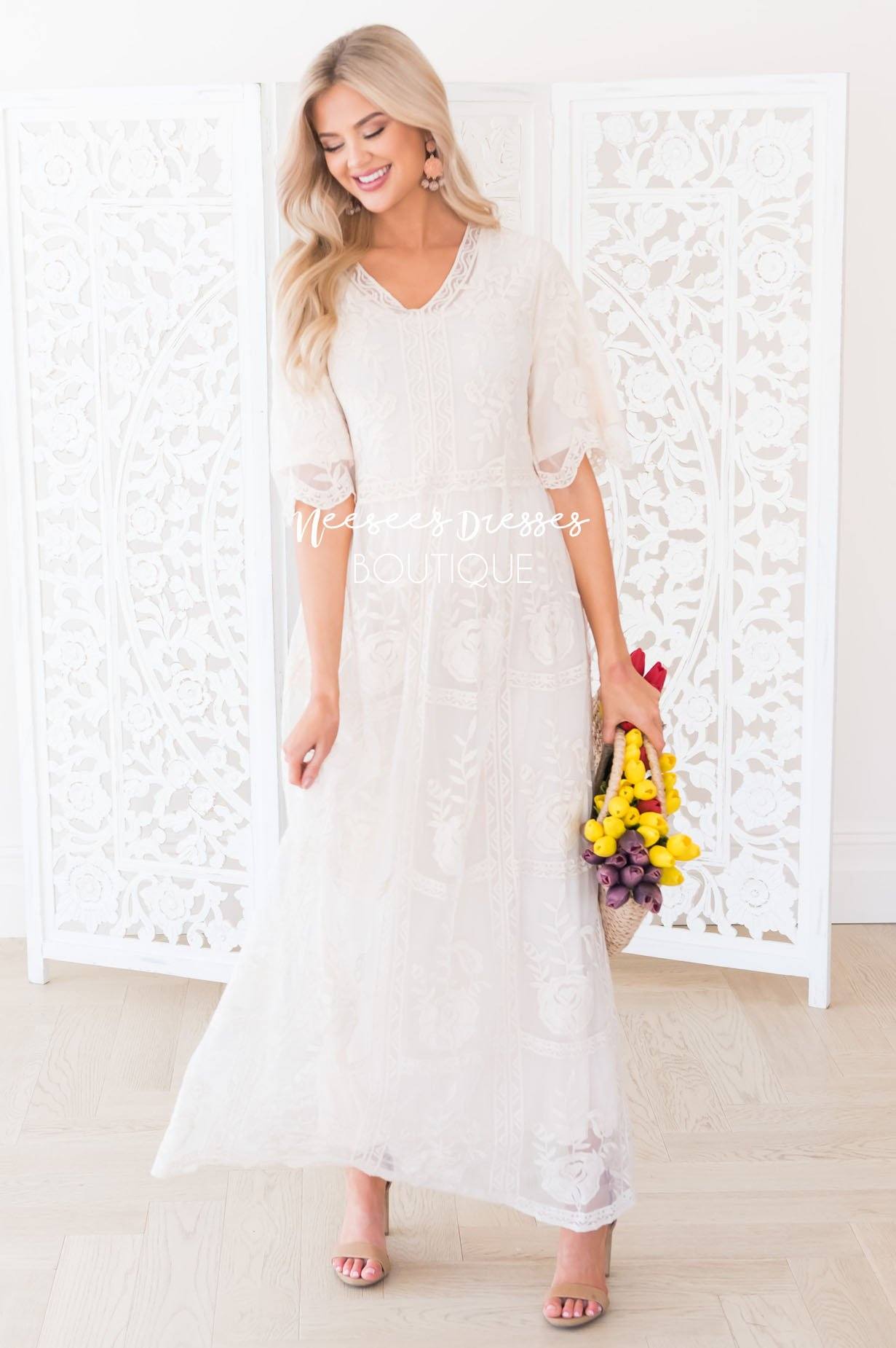 The Lexi Boho Maxi Dress Modest Dresses vendor-unknown