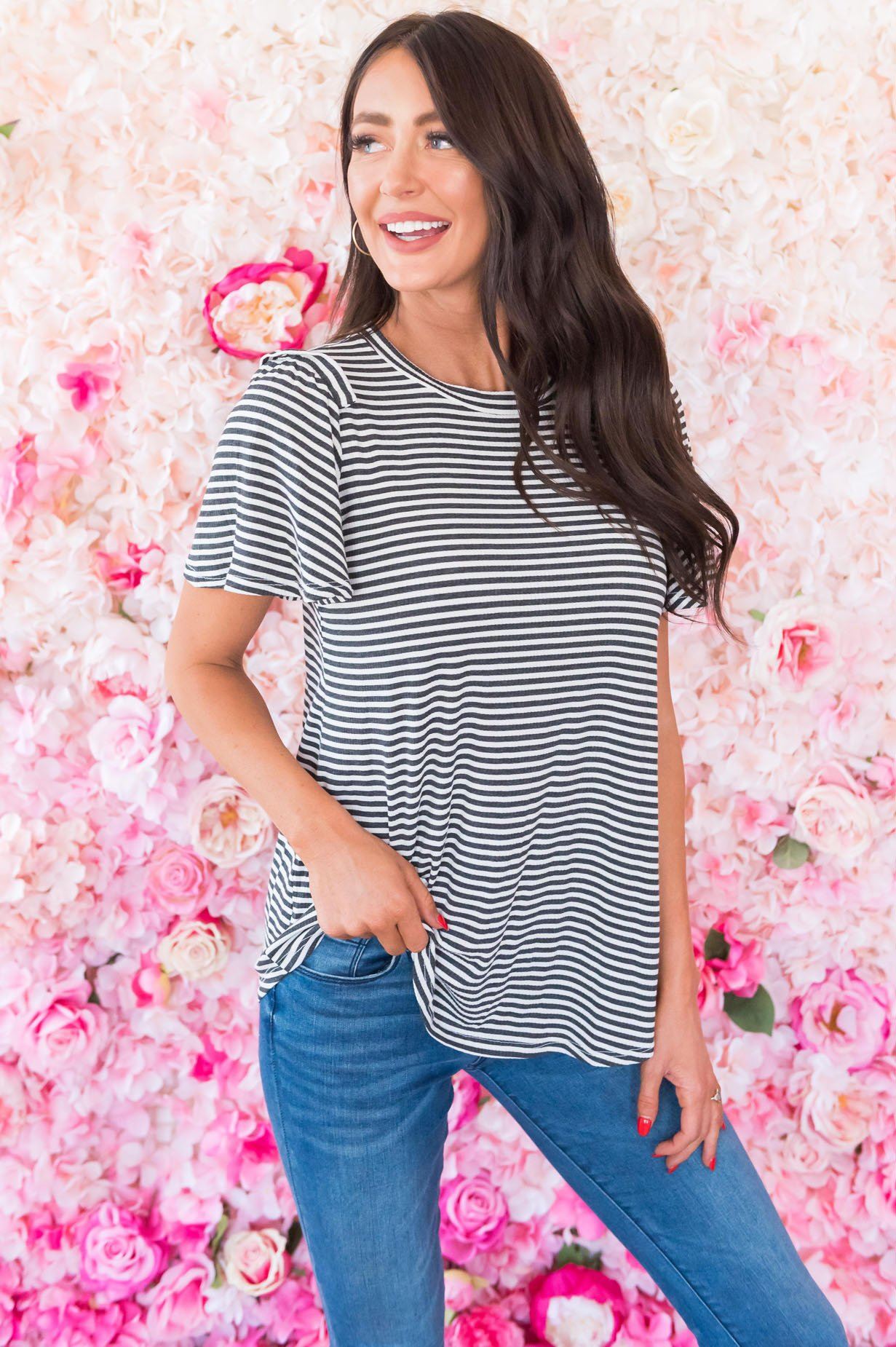 Lift My Spirits Modest Top Modest Dresses vendor-unknown