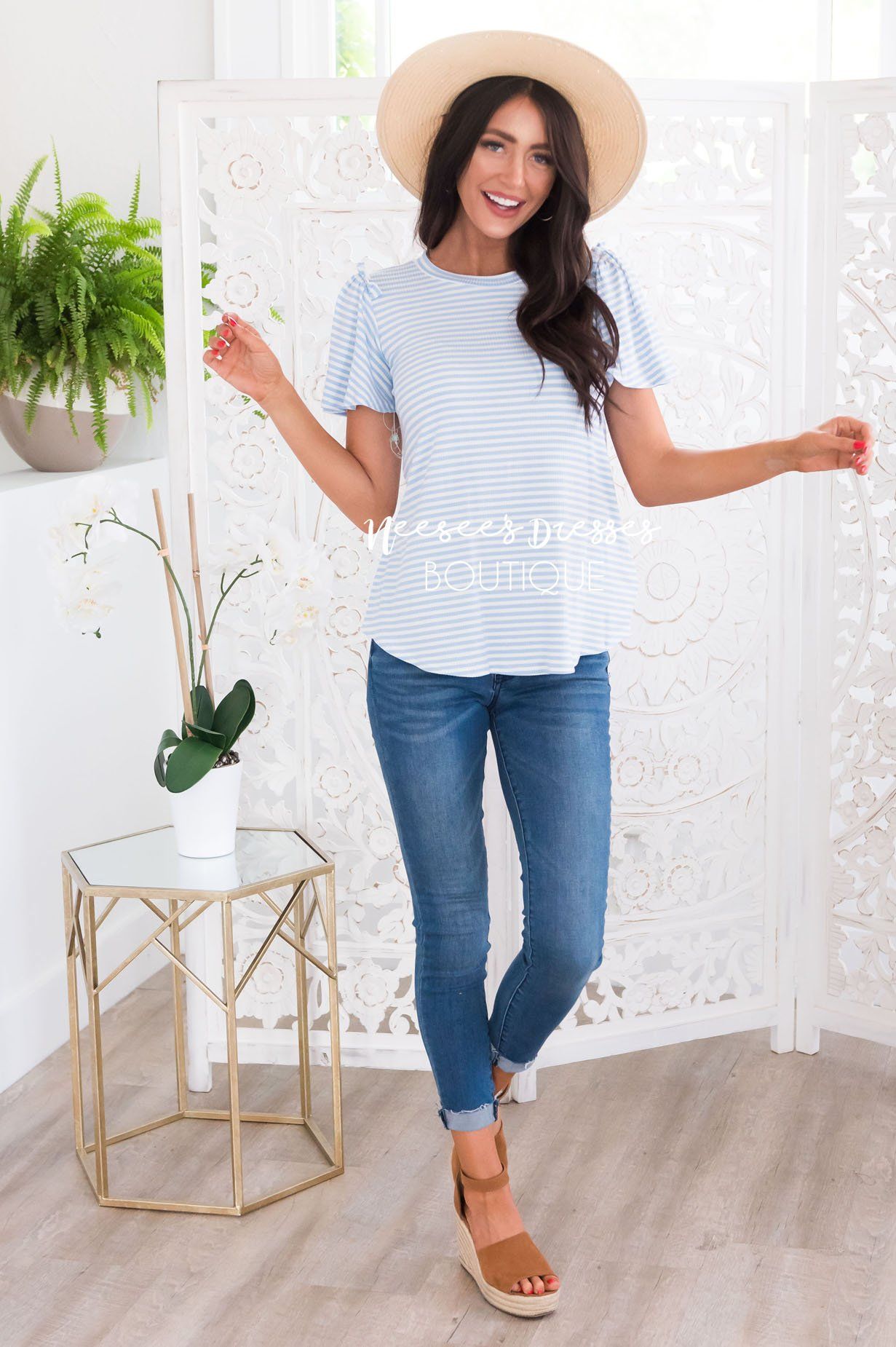 Lift My Spirits Modest Top Modest Dresses vendor-unknown