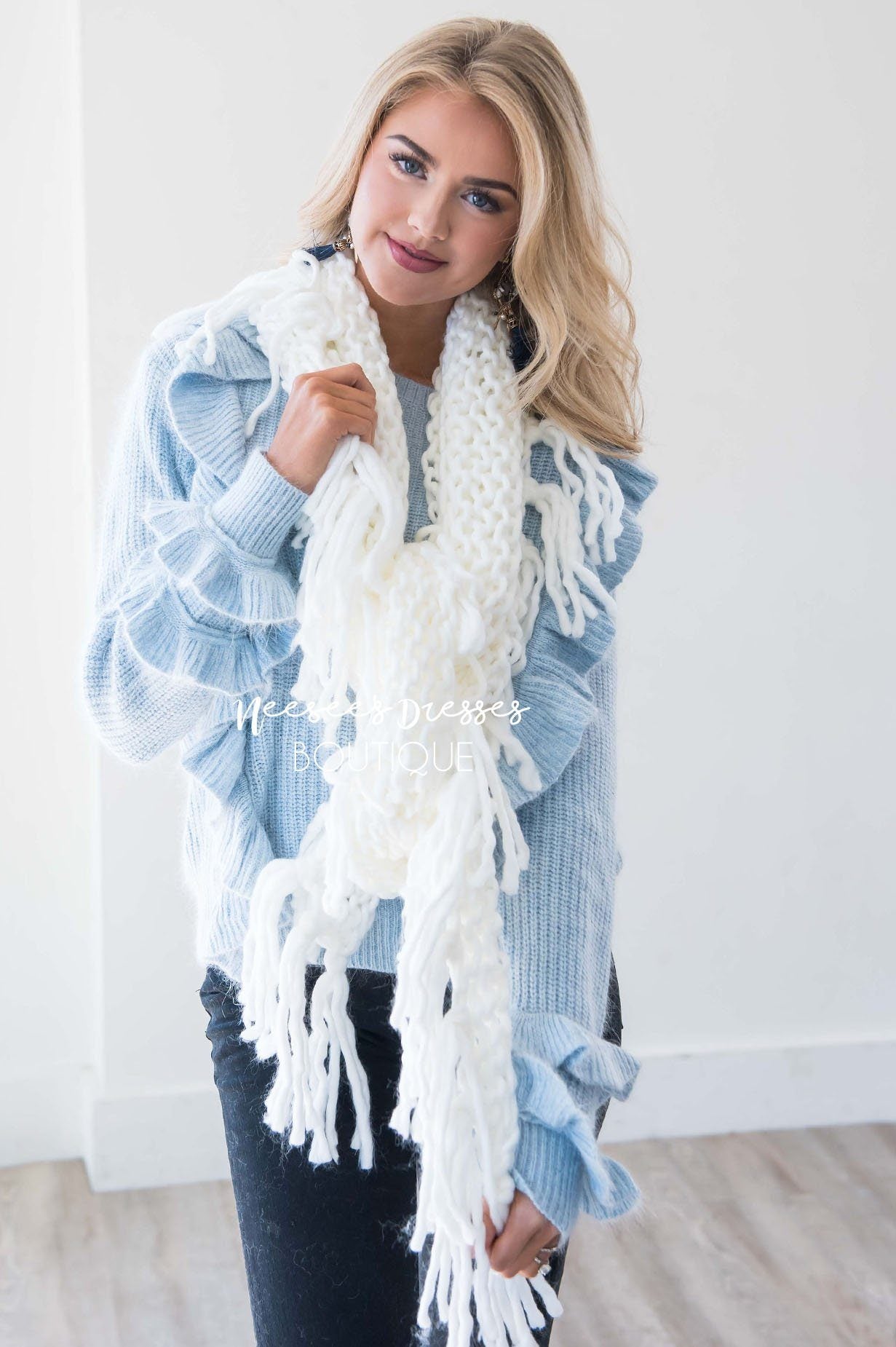 Had Me Smitten Oversized Knit Scarf Accessories & Shoes Leto Accessories