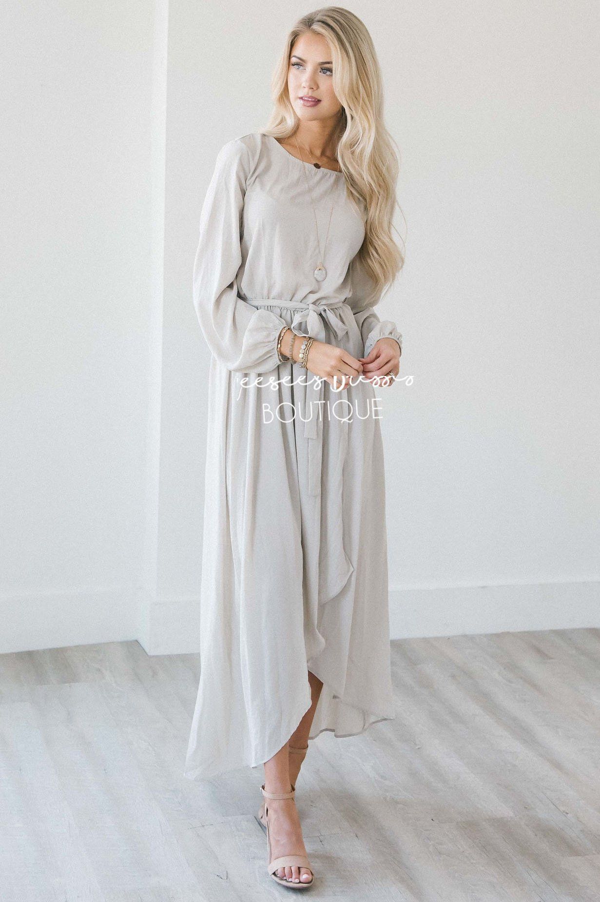 The Maleah - Long Sleeves Modest Dresses vendor-unknown