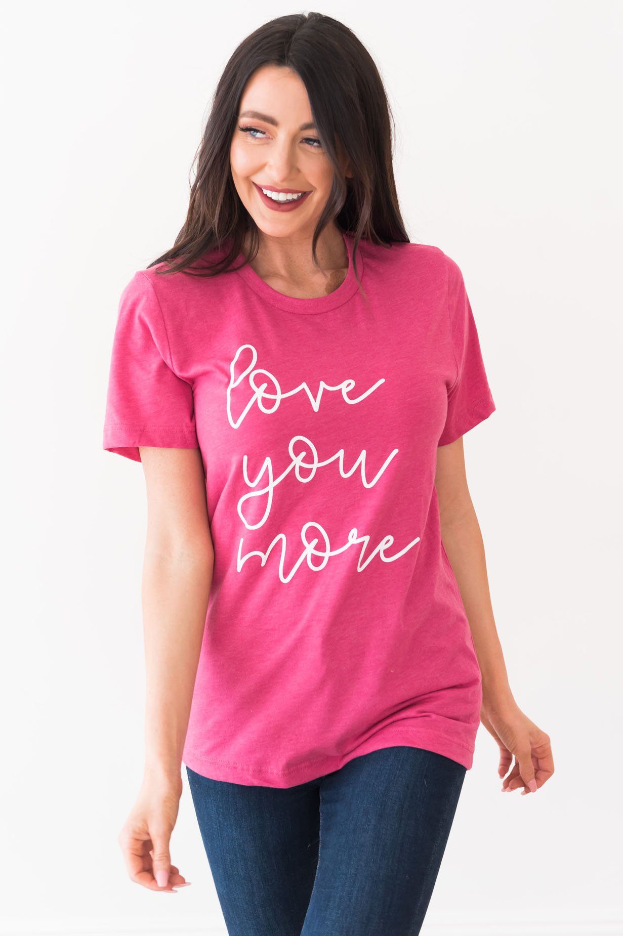 Love You More Modest Tee Modest Dresses vendor-unknown