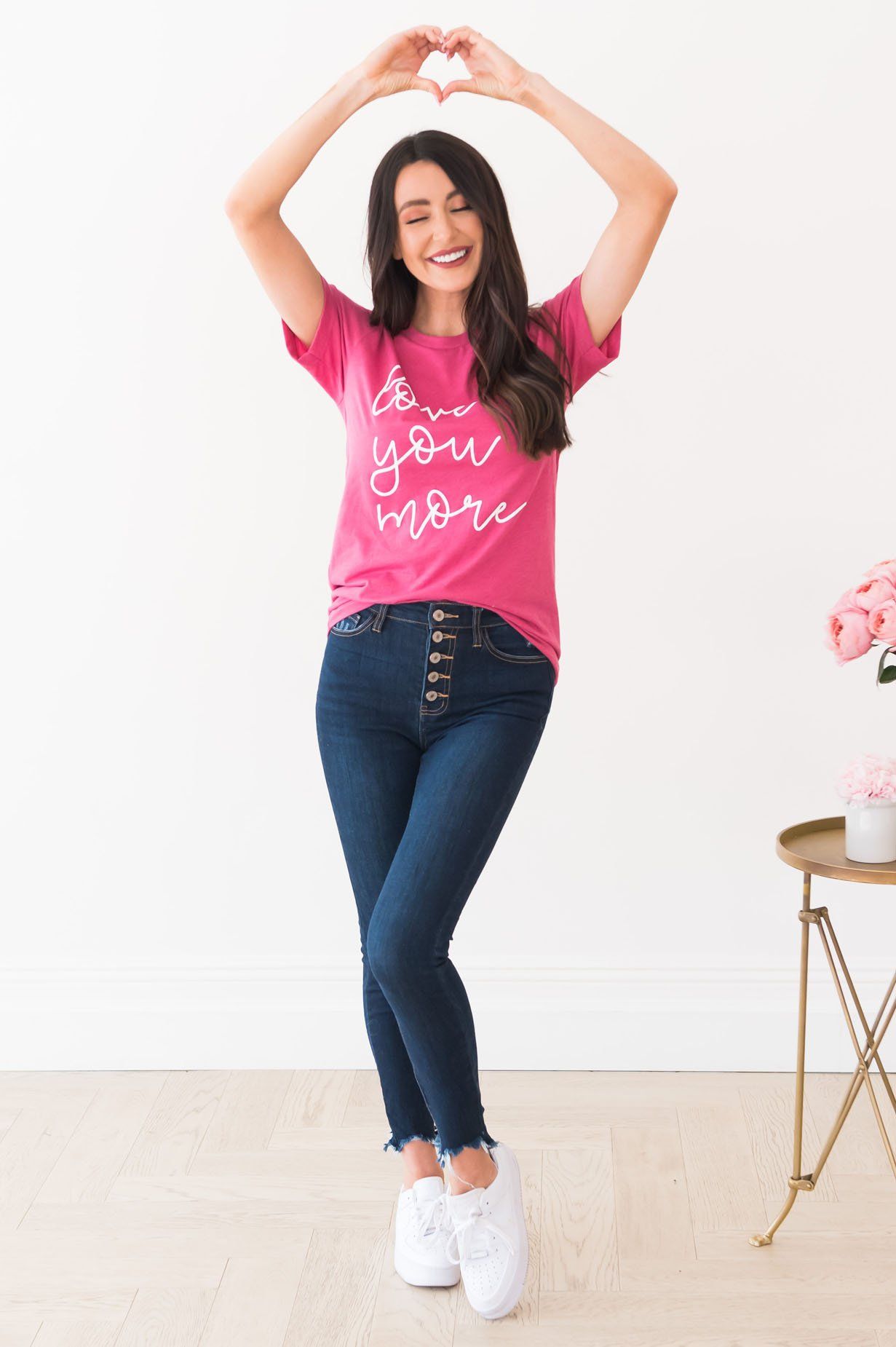 Love You More Modest Tee Modest Dresses vendor-unknown